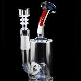Mini dab rig Water pipe glass 14mm joint banger pipes bubbler for smoking  recycler dabs cheap