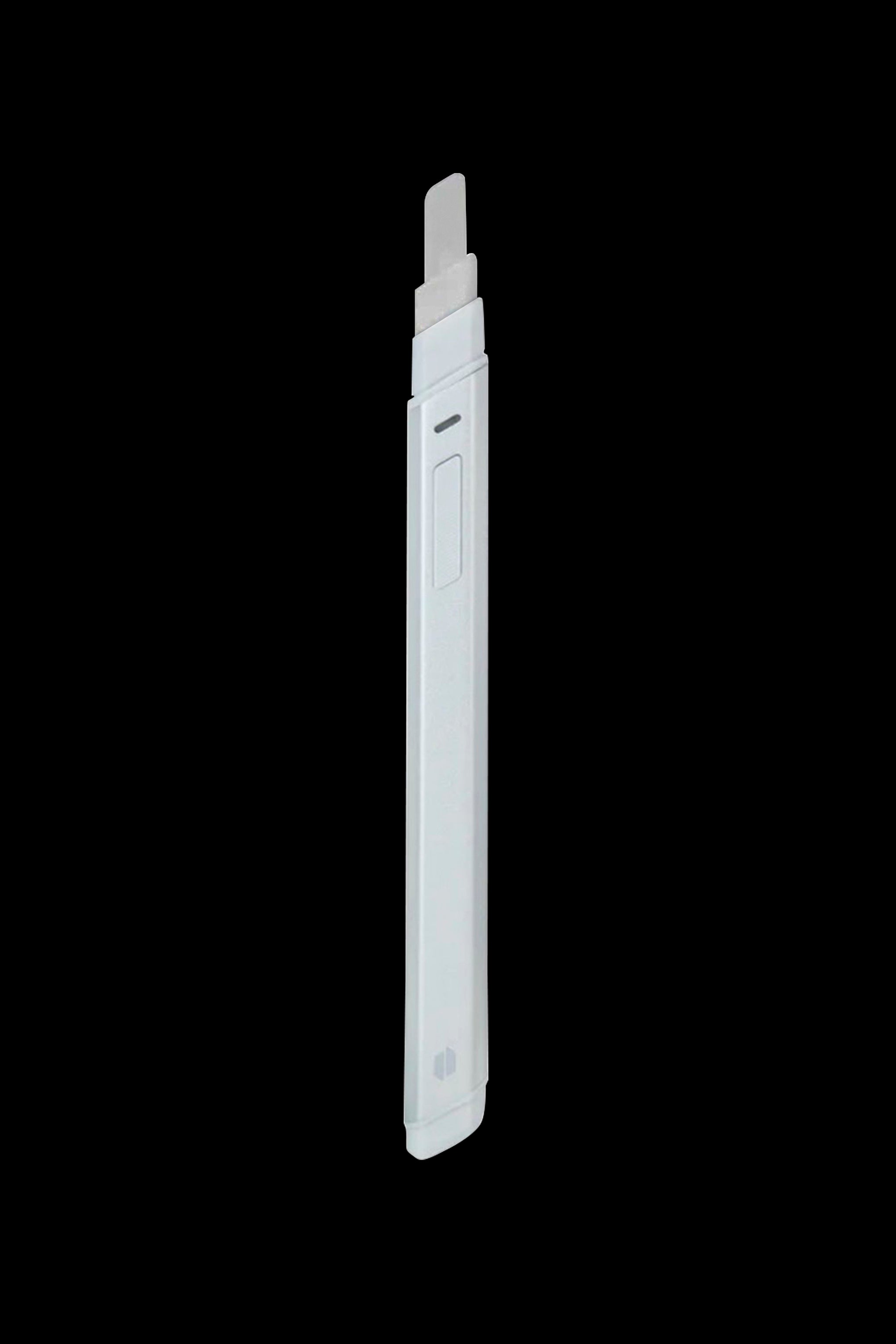 Sleek, white cannabis vape pen.