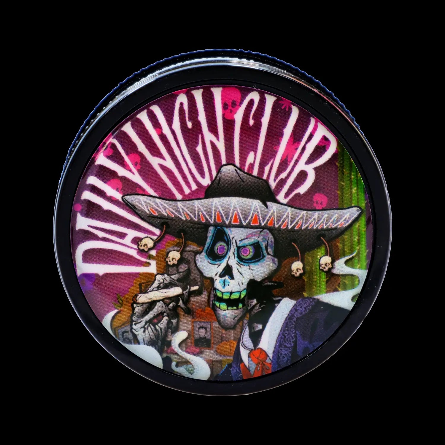 Black Skull Mini Travel Grinder