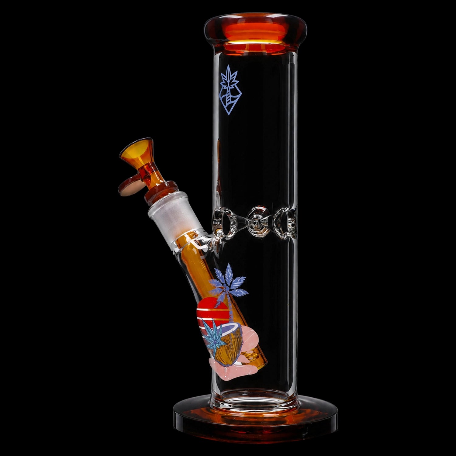 Smoke Cartel Cabana Cannabis Co. Coconut Water Pipe Amber - 10in