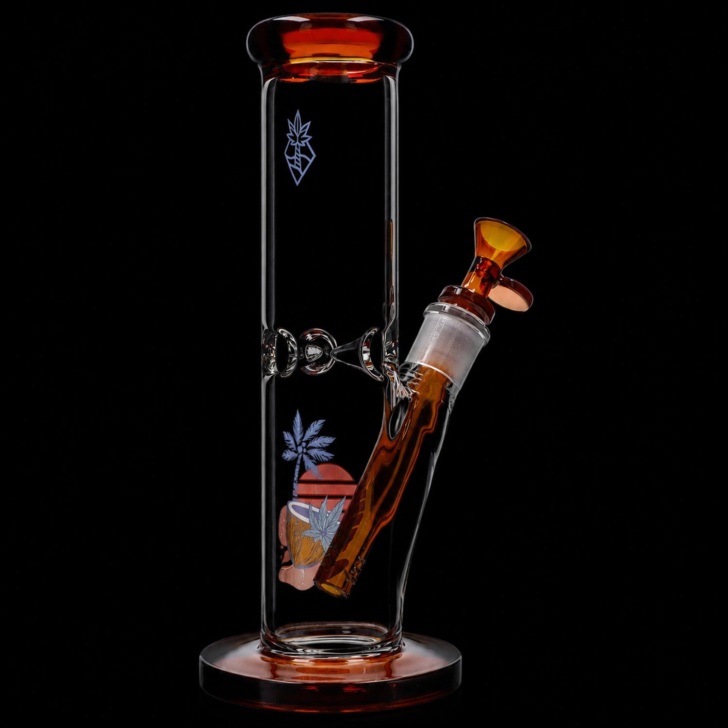 Smoke Cartel Cabana Cannabis Co. Coconut Water Pipe Amber - 10in