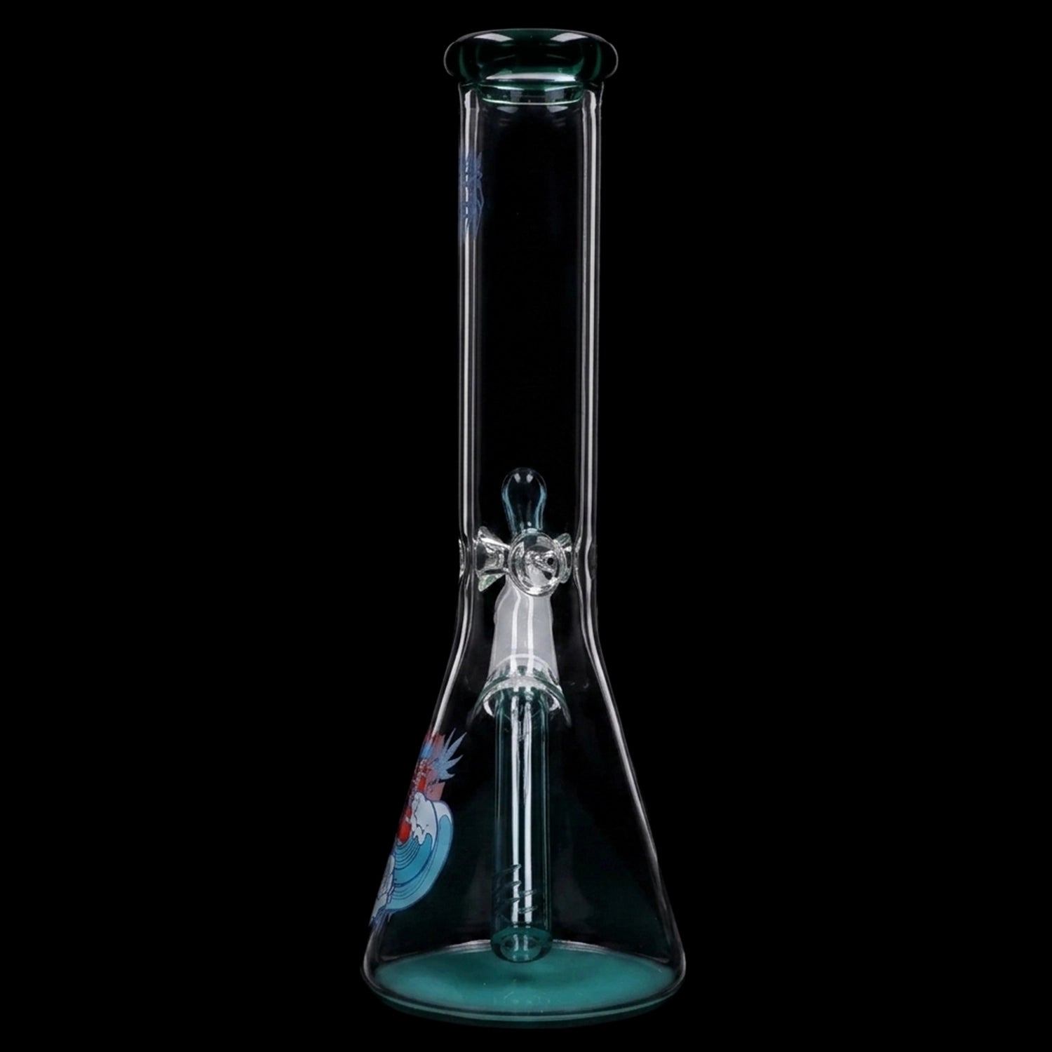 Smoke Cartel Cabana Cannabis Co. Surf Board Water Pipe Teal - 10in