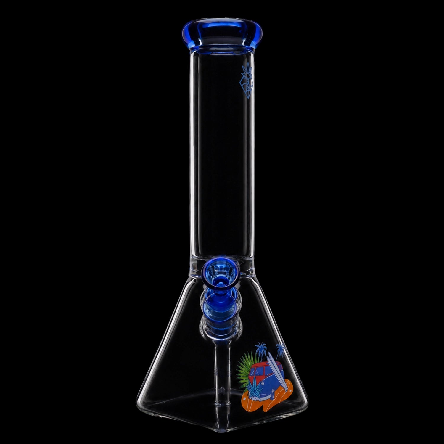 Cabana Cannabis Co. Van Water Pipe Blue - 12in