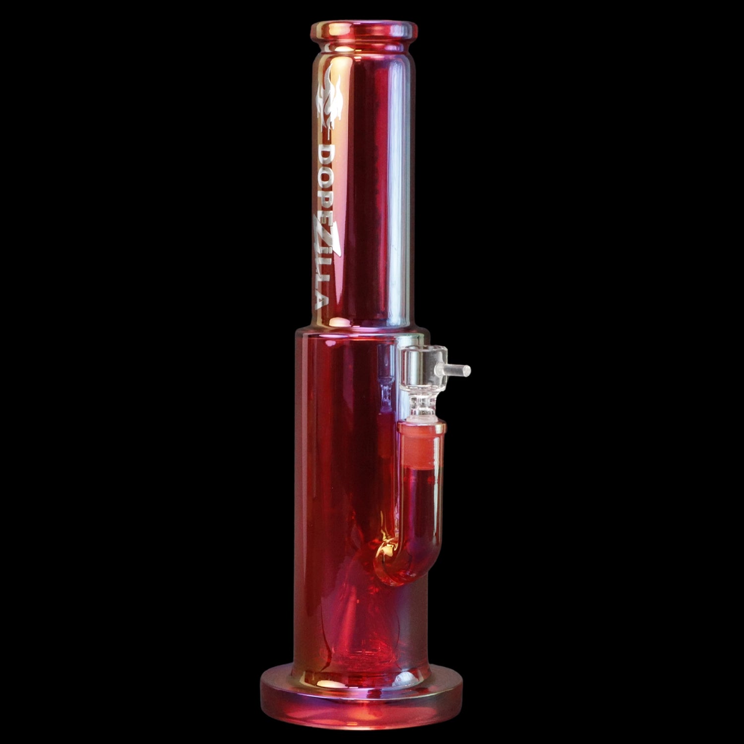 Smoke Cartel Dopezilla Elemental Dragon Straight Tube Water Pipe 13 in. Red