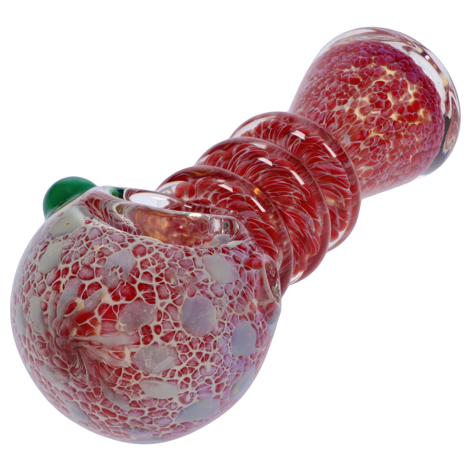 Smoke Cartel Triple Ringed Speckled Spoon Pipe