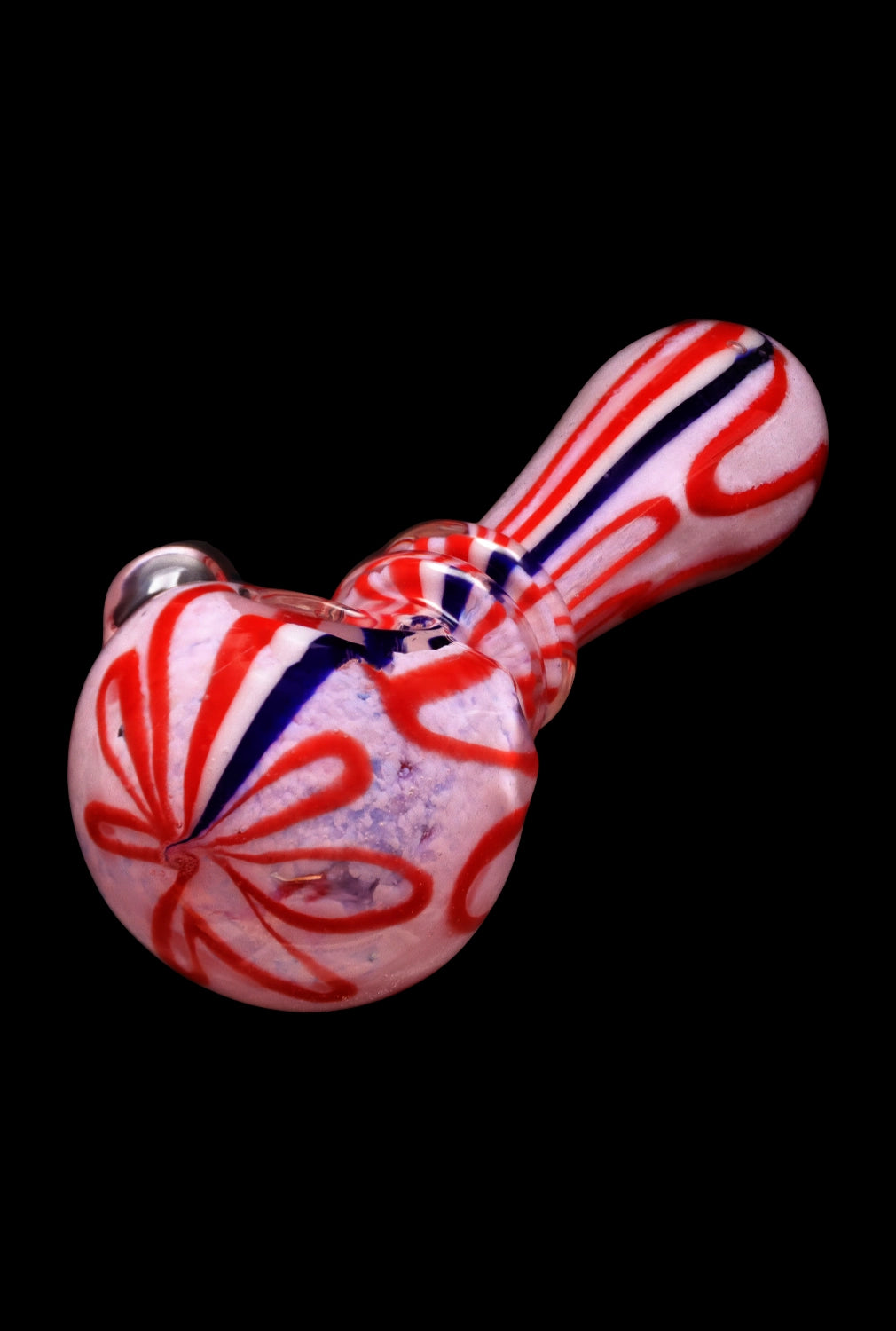 Smoke Cartel Rasta Slime Colourful Glass Pipe - 4 in.