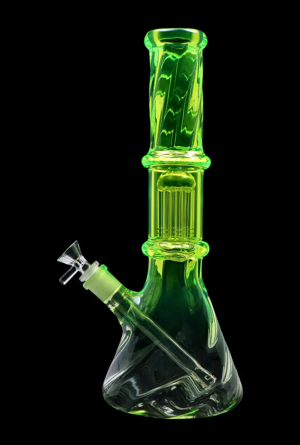 Smoke Cartel Twisted Neon Beaker with Tree Perc