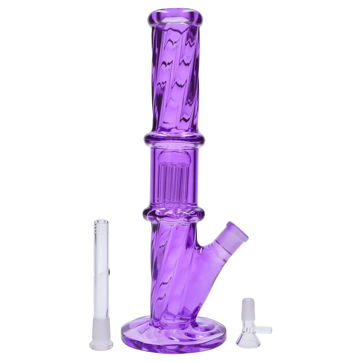 Smoke Cartel Twisted Straight Tube with Tree Perc