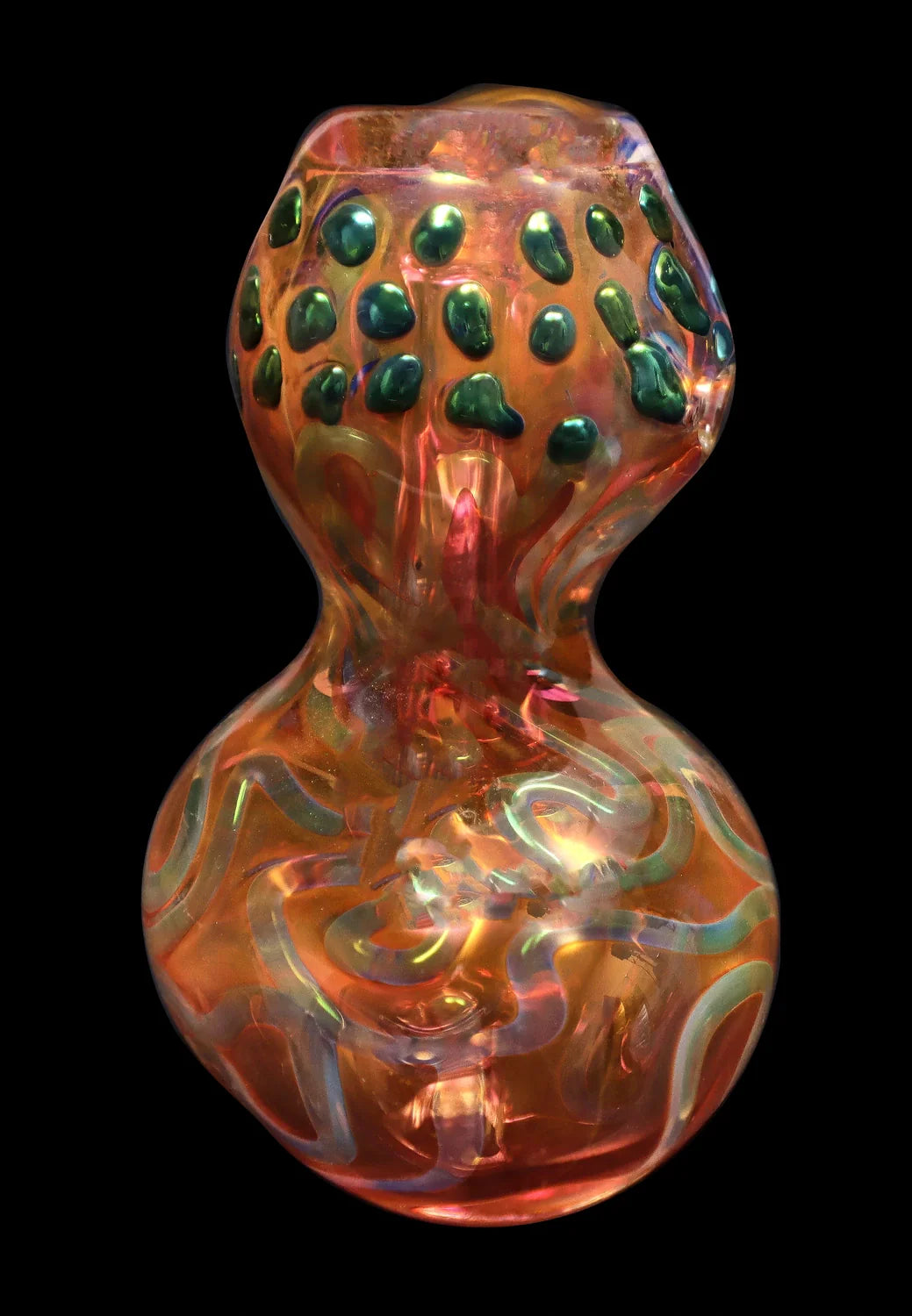 Smoke Cartel Gold Fume and Slime Hammer Bubbler - 8 in.