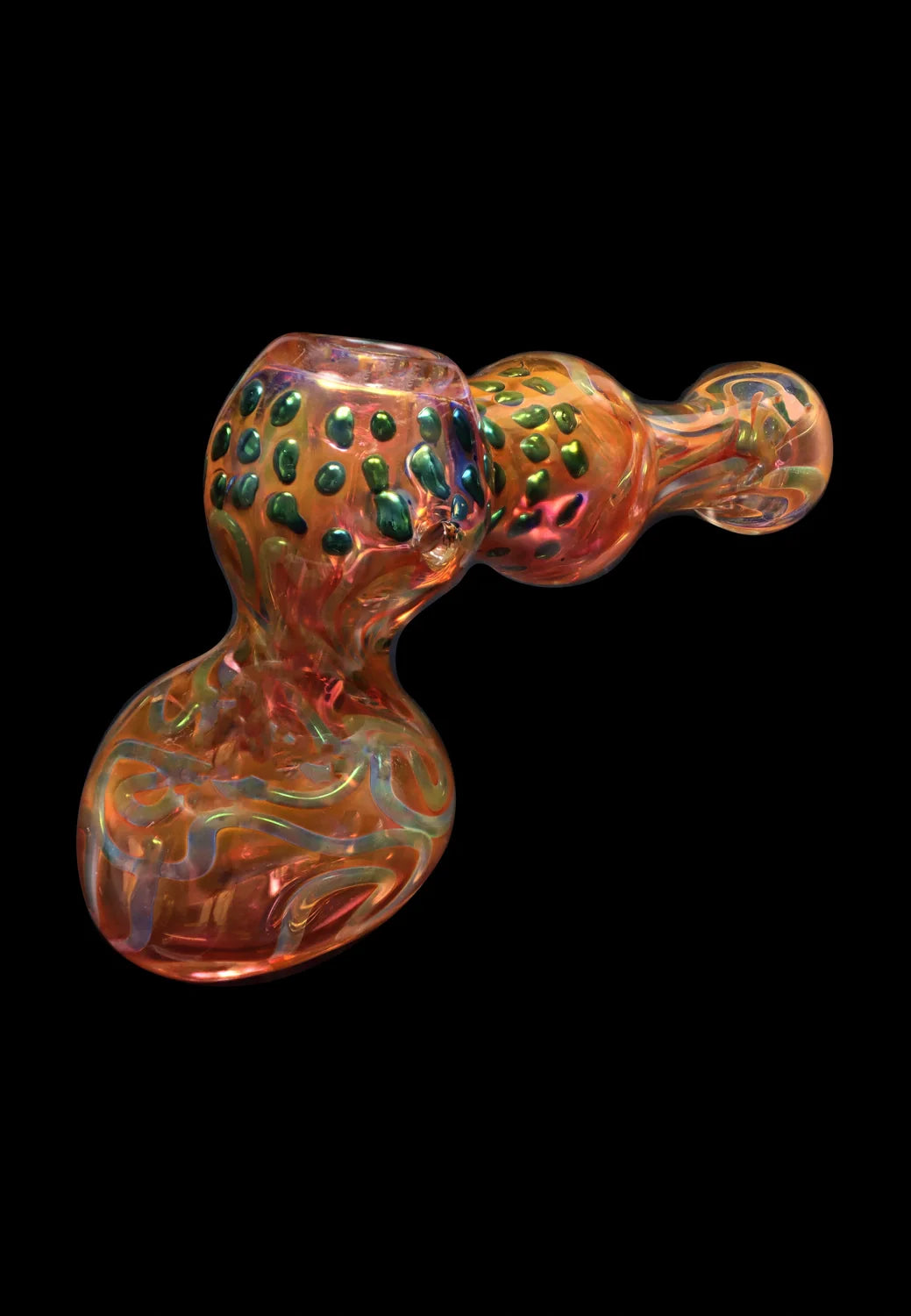 Smoke Cartel Gold Fume and Slime Hammer Bubbler - 8 in.