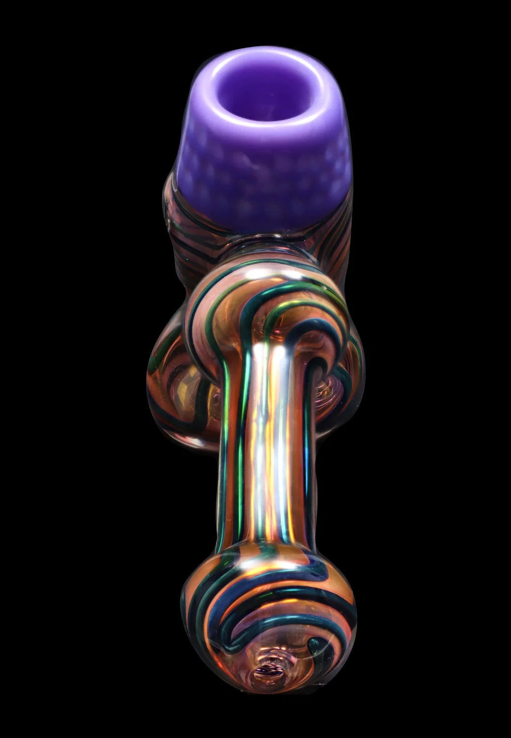 Smoke Cartel Gold Fume Hammer Bubbler - 7 in.