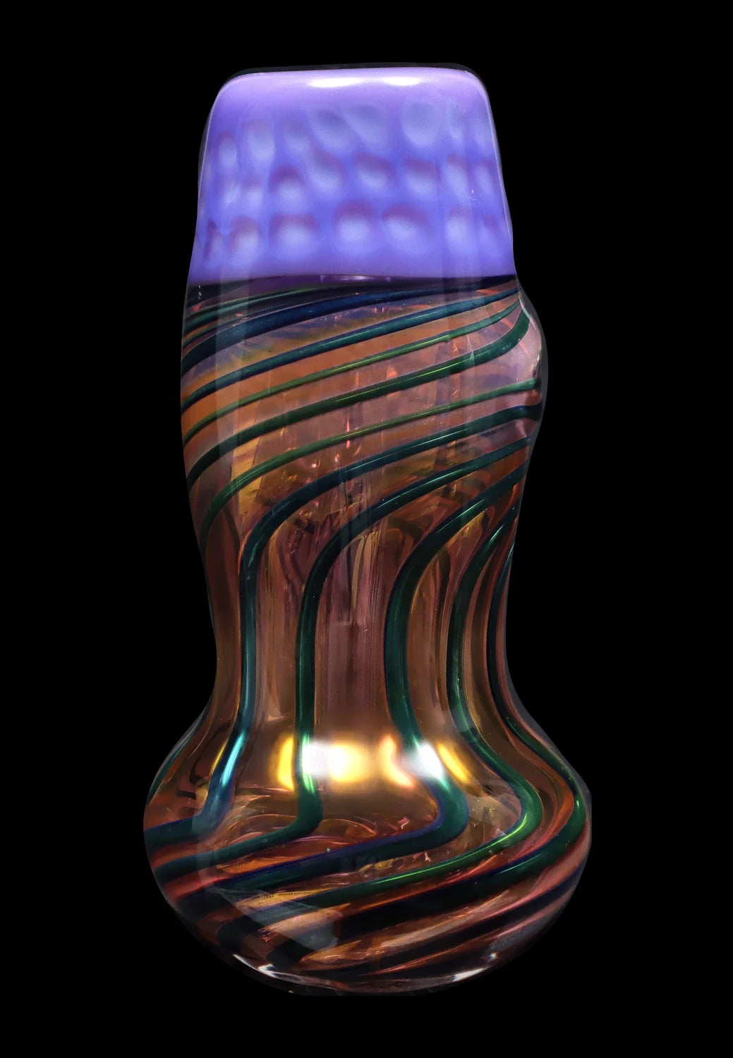 Smoke Cartel Gold Fume Hammer Bubbler - 7 in.