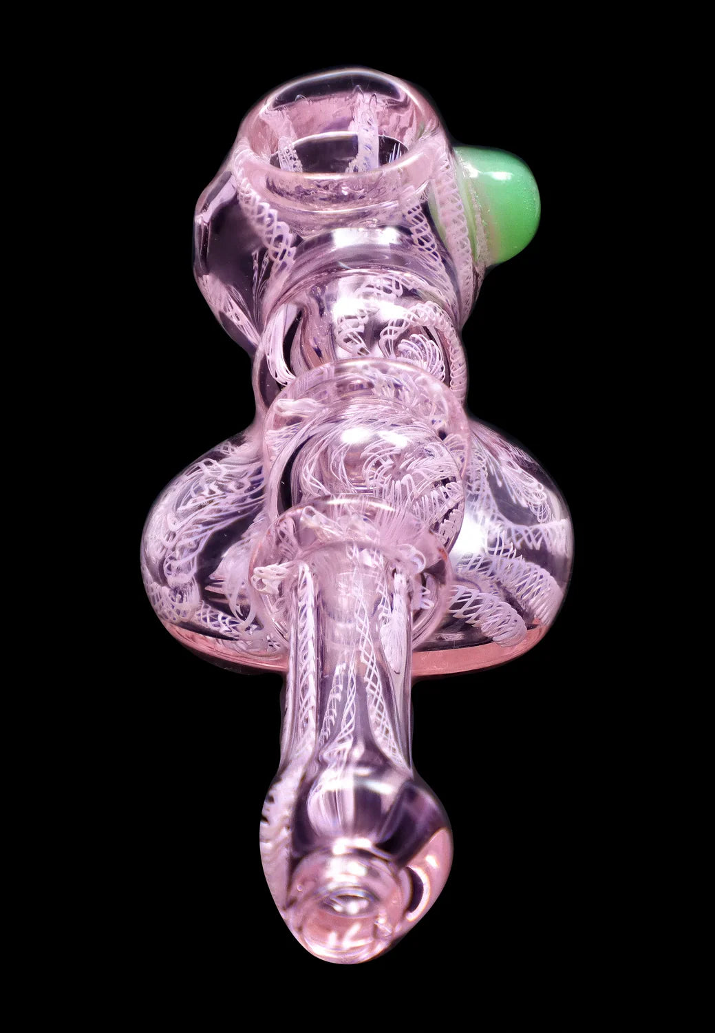 Smoke Cartel Pink Twist Hammer Bubbler - 6 in.