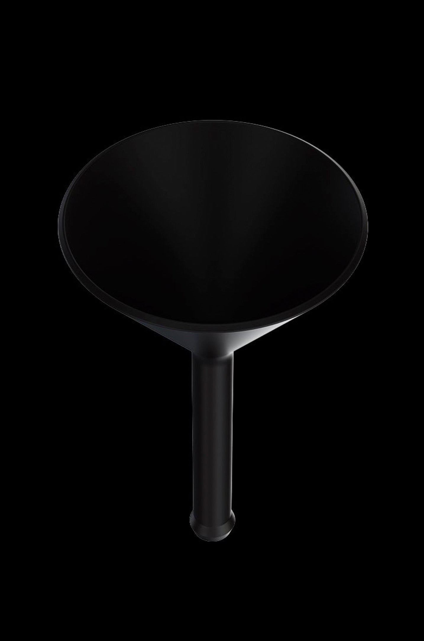 Black cannabis water pipe (bubbler) studio shot.