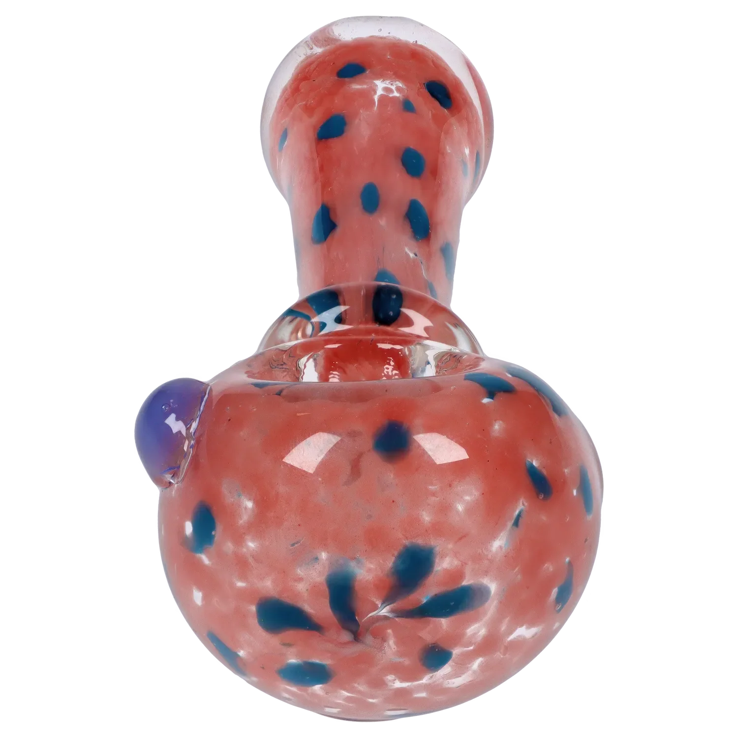 Smoke Cartel Frit with Twisted Mouthpiece Spoon Pipe - 4 in.