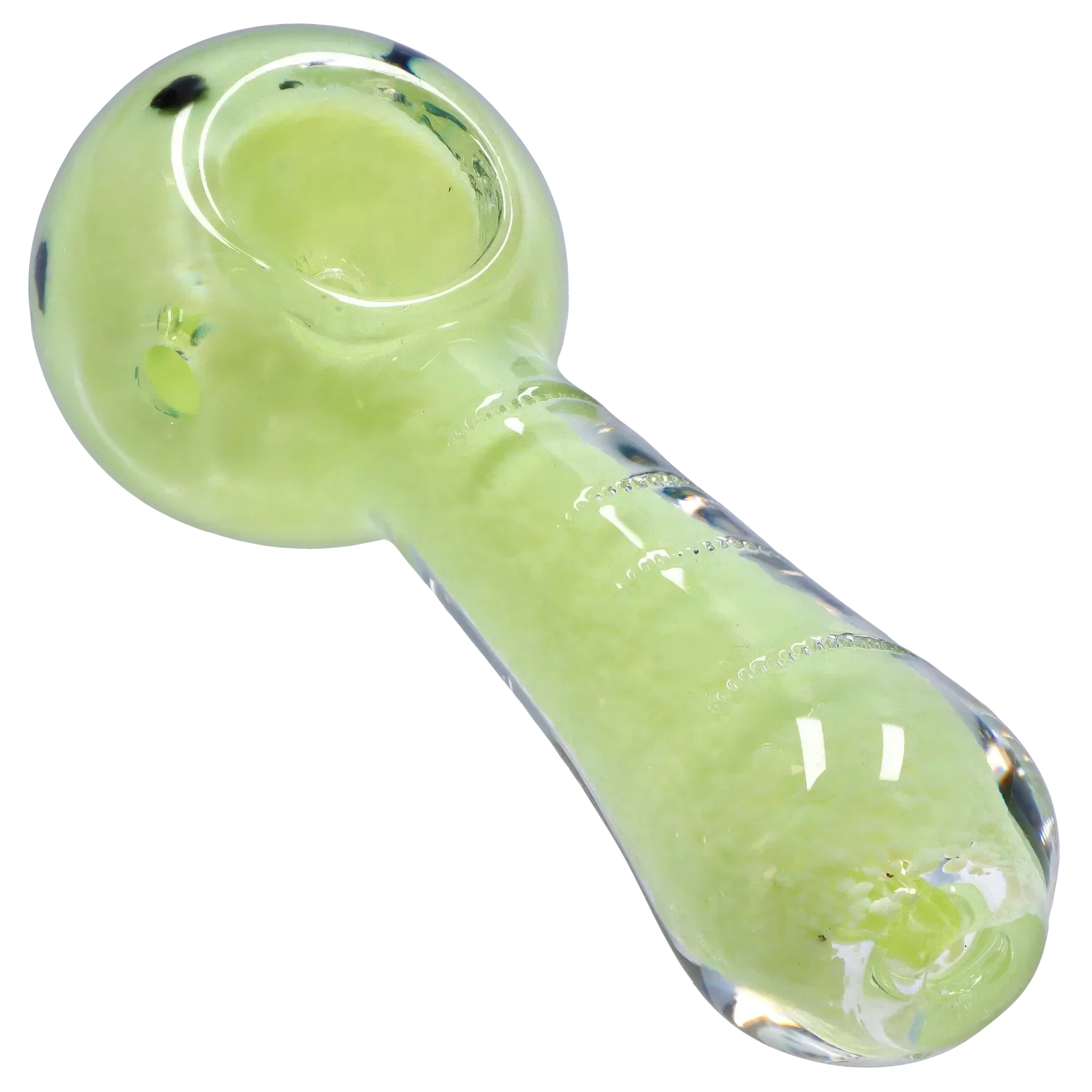 Smoke Cartel Frit Marble Rim Pastel Spoon Pipe - 3.5 in.