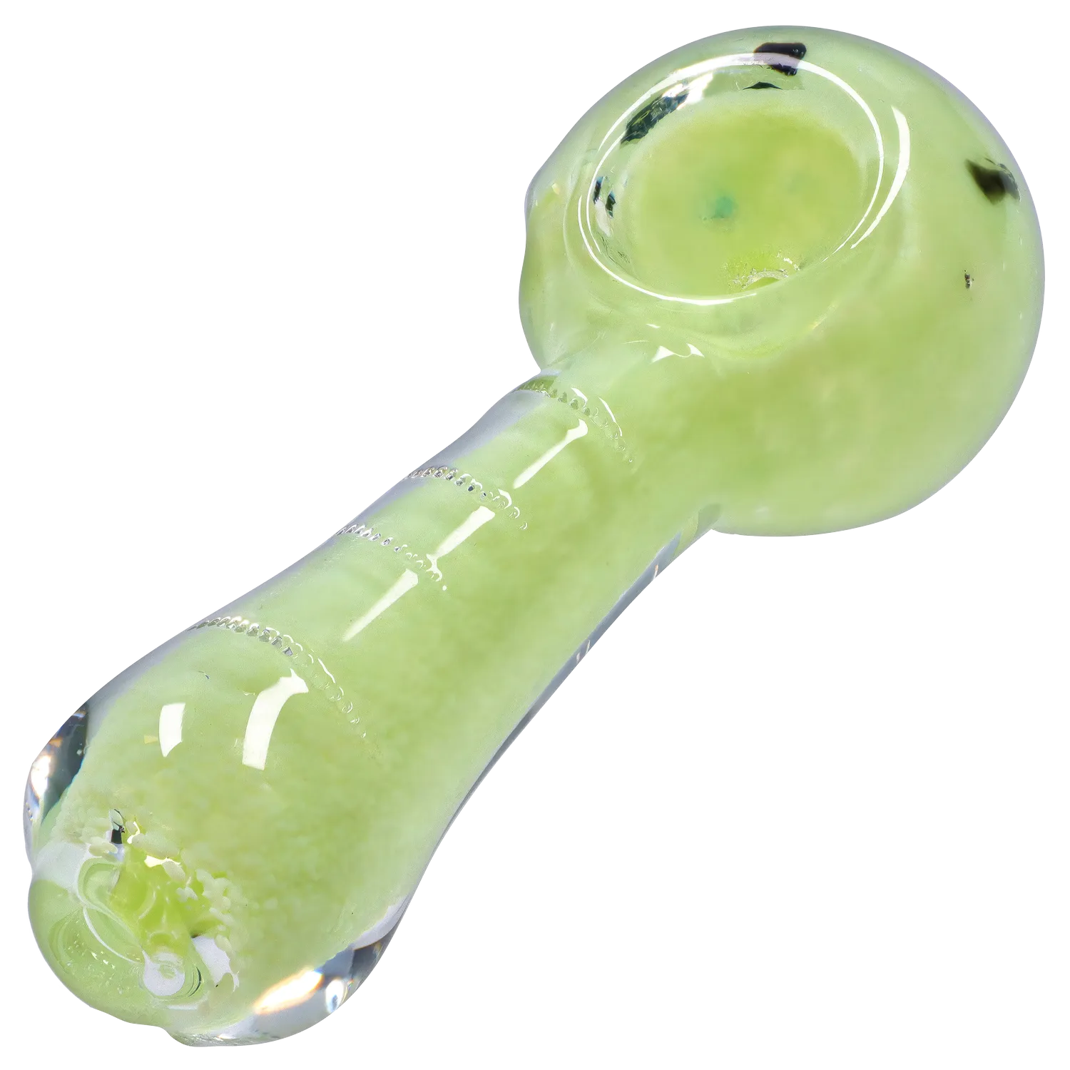 Smoke Cartel Frit Marble Rim Pastel Spoon Pipe - 3.5 in.