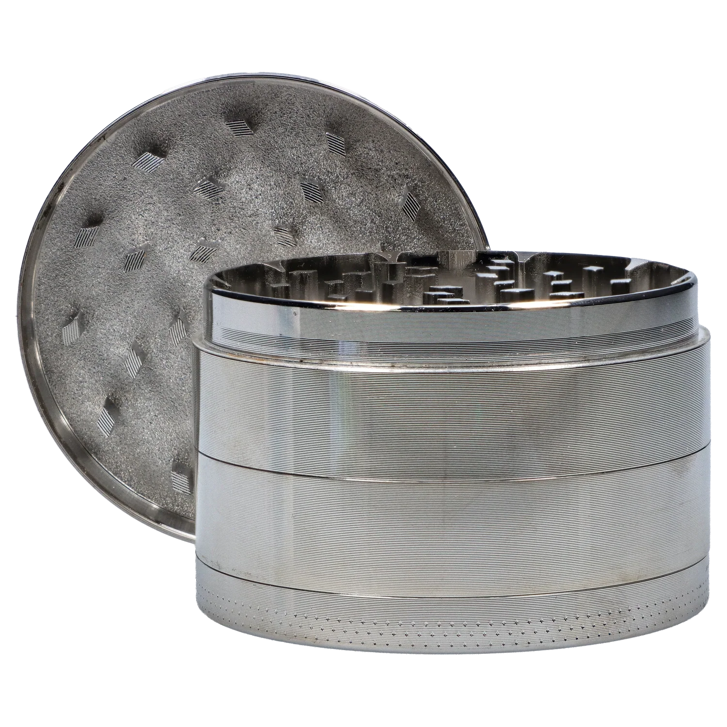 Smoke Cartel Silver 3-Stage Grinder - 63mm