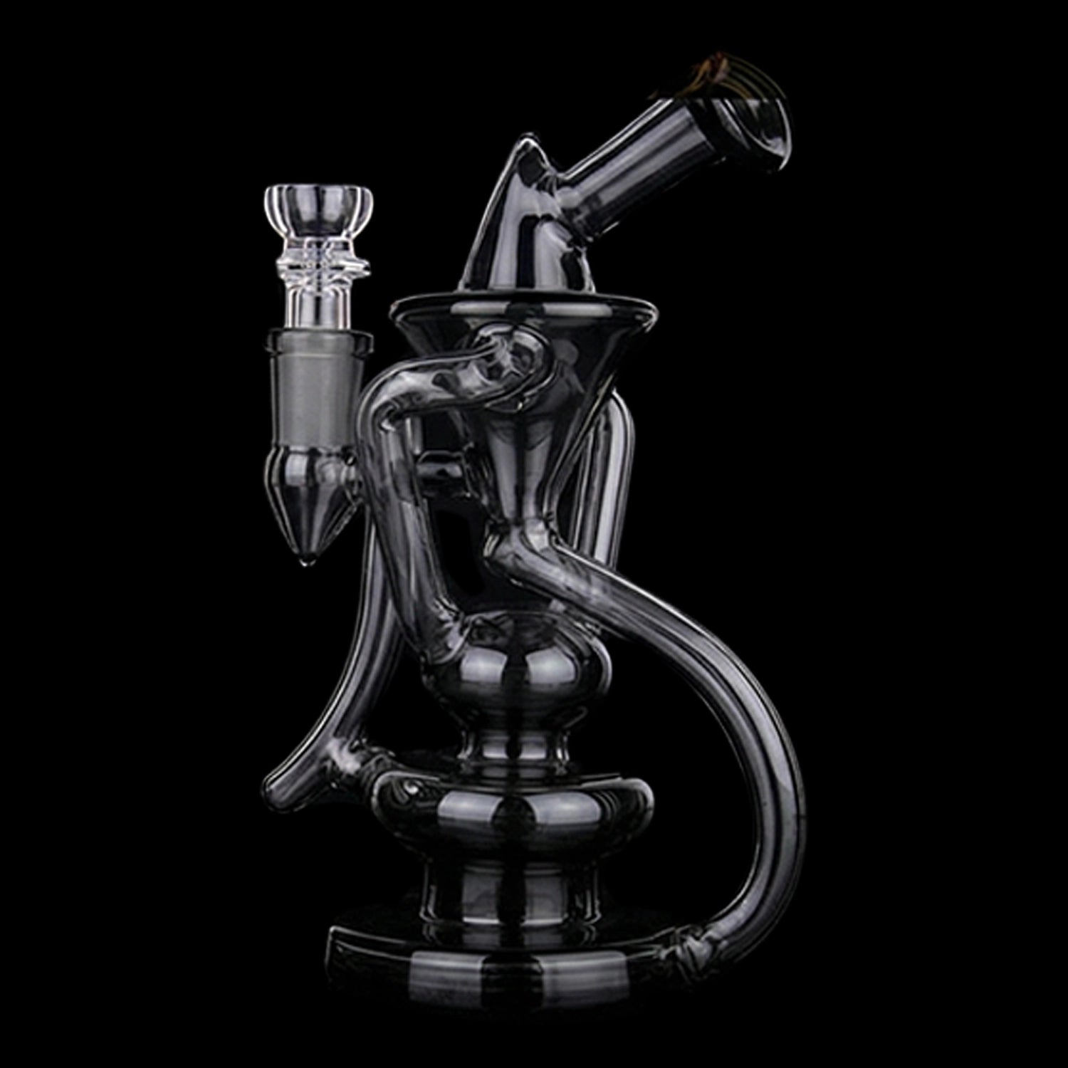 Smoke Cartel Bent Neck Recycler Dual Use Bong - 6.8 in.