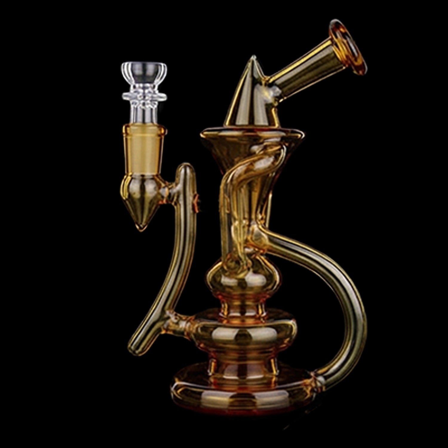 Smoke Cartel Bent Neck Recycler Dual Use Bong - 6.8 in.