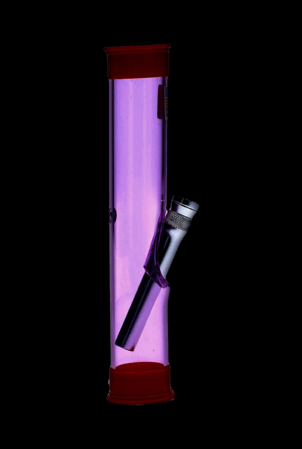 JM Plastics Straight Tube with Carb Hole Acrylic Bong