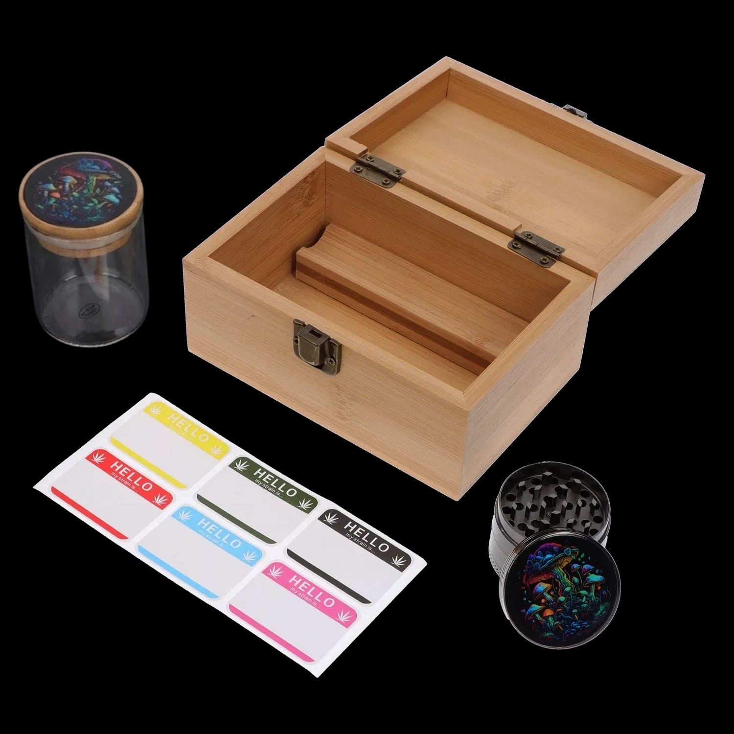 Cloud Cali Small Bamboo Smoking Kit (Flowing Mushroom )