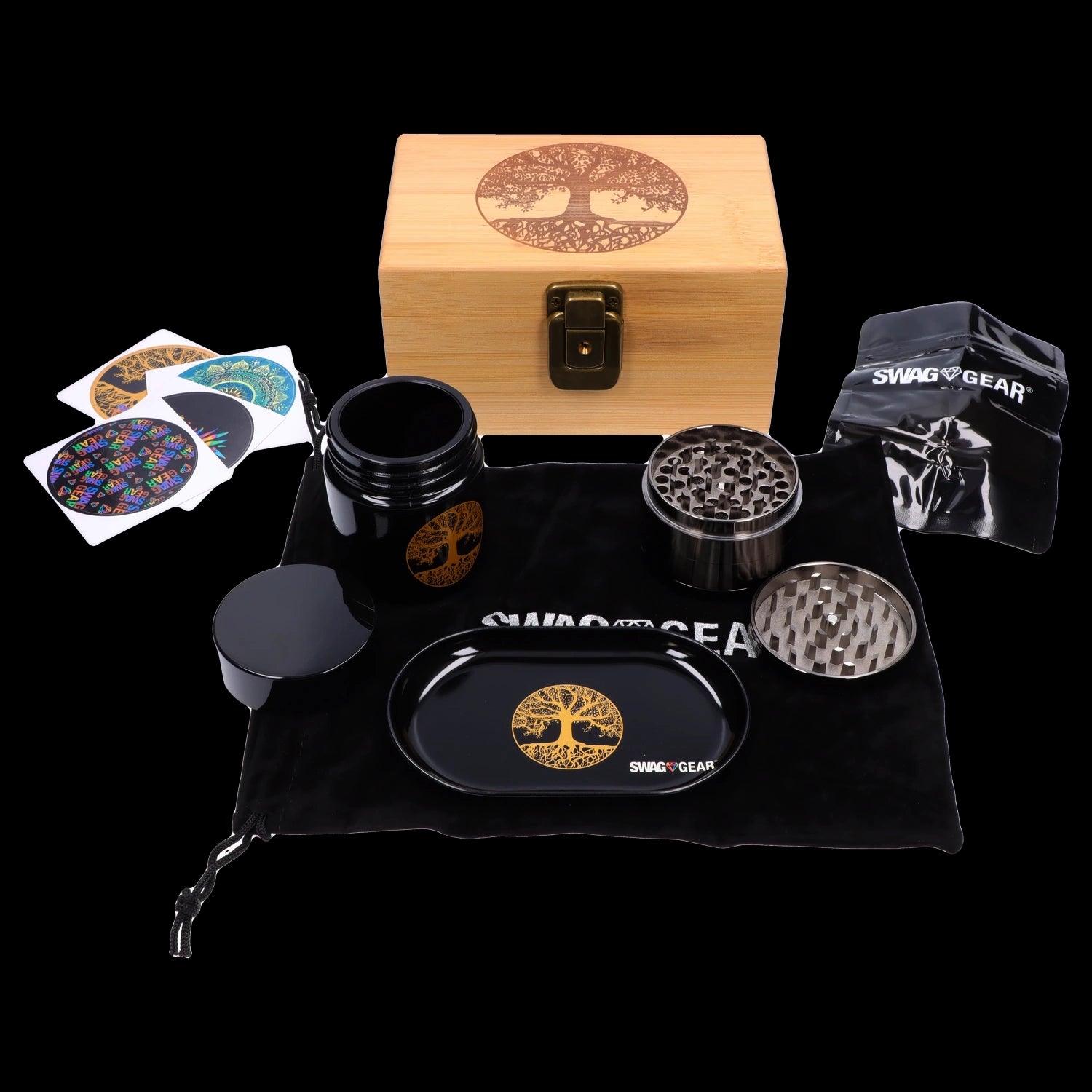 Cloud Cali Bamboo Smoking Kit Swag gear ( Tree of leaf )