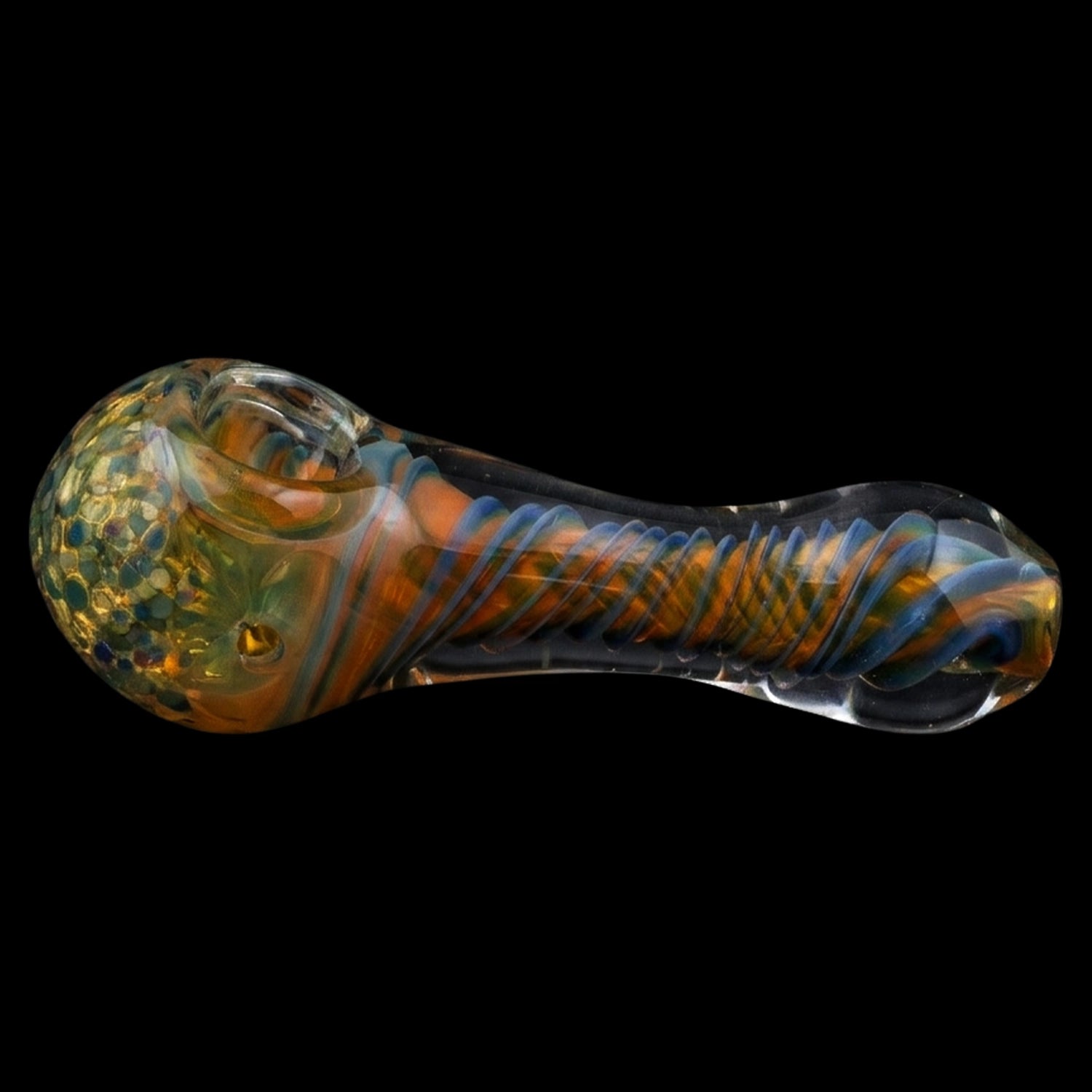 Cloud Cali Swirls and Dots Spoon Pipe - 4.75 in.