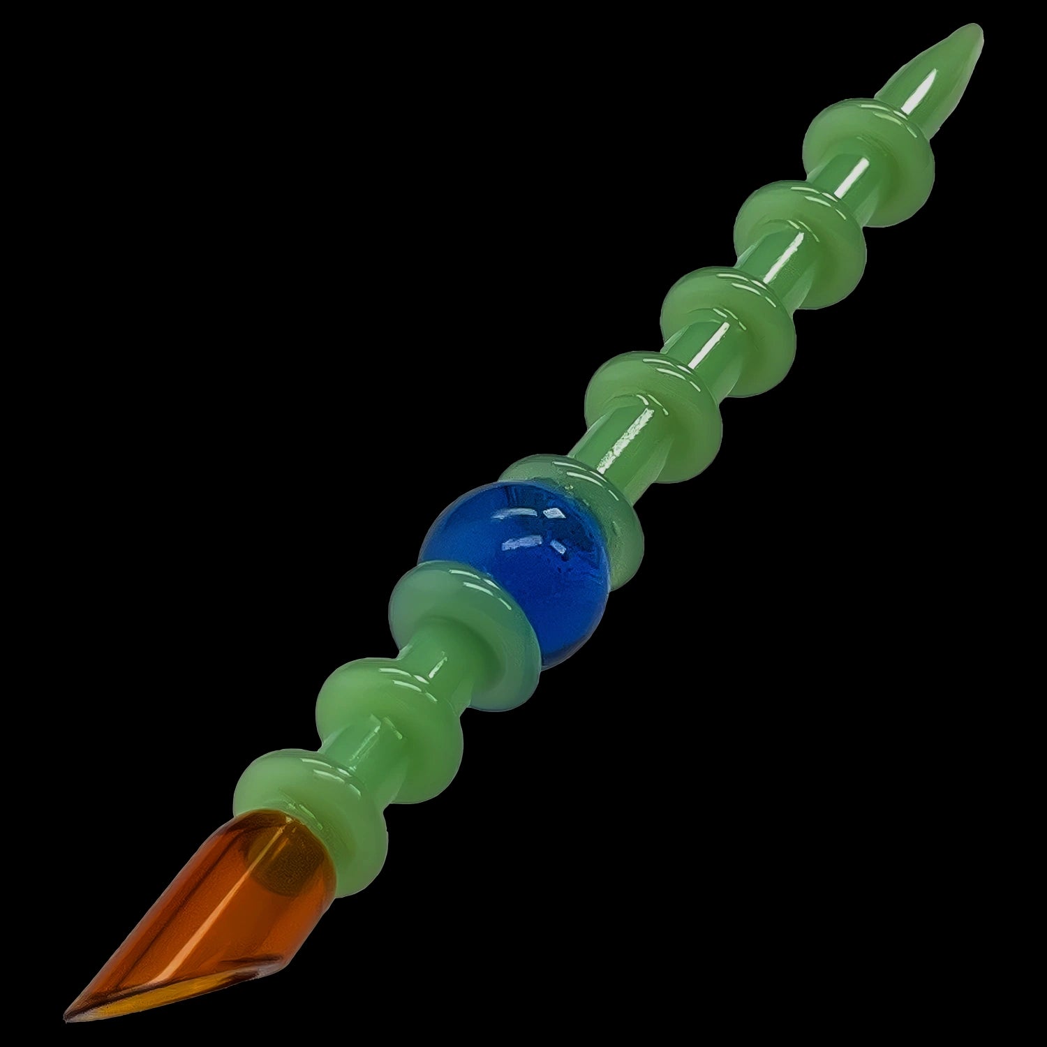 Cloud Cali Ringed Glass Dab Tool w/ Scoop - 8 in.