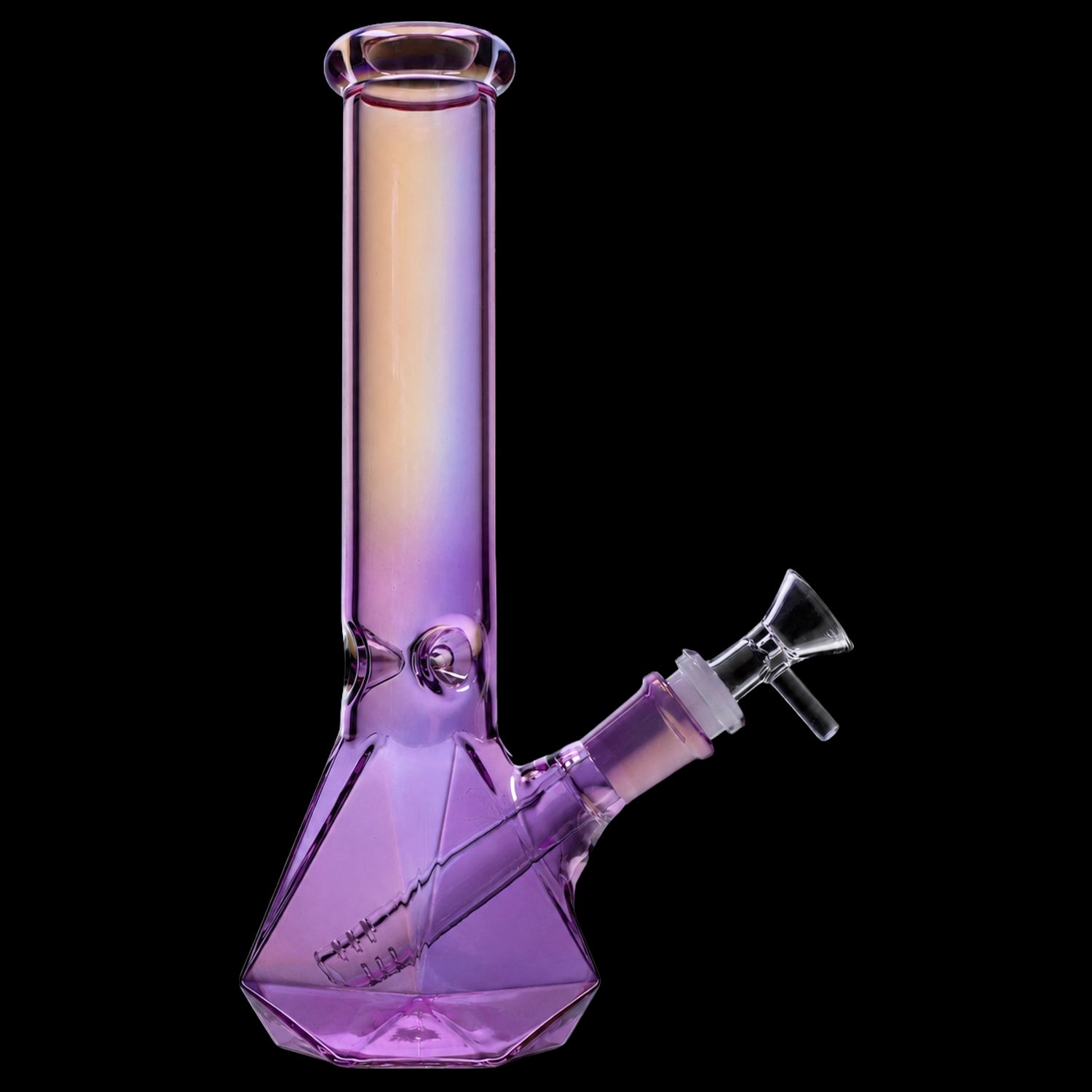 Cloud Cali Ombré Faceted Base Bong - 10 in.