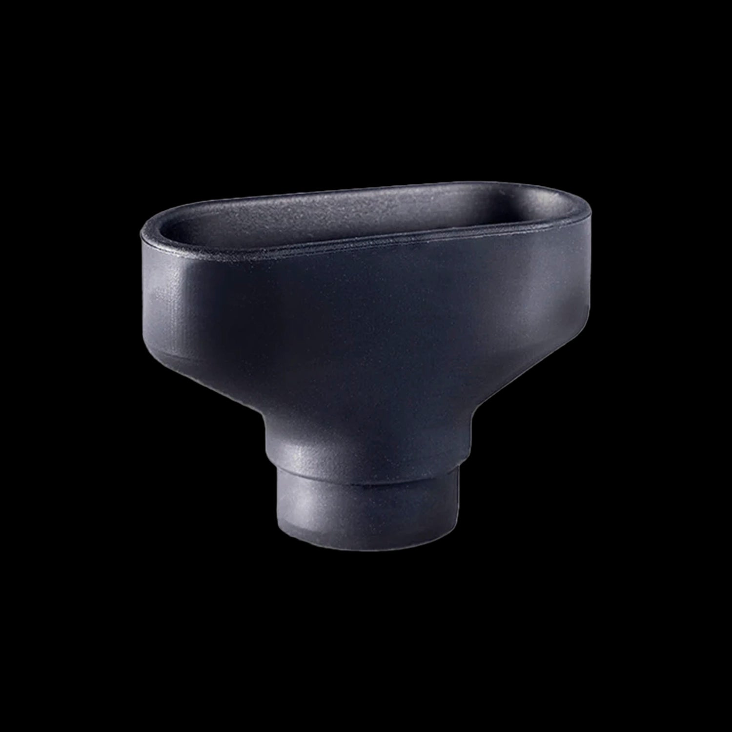 Close-up front view of the black Cipher ArcSnap Loading Tool Replacement | 1pc against a solid black background.