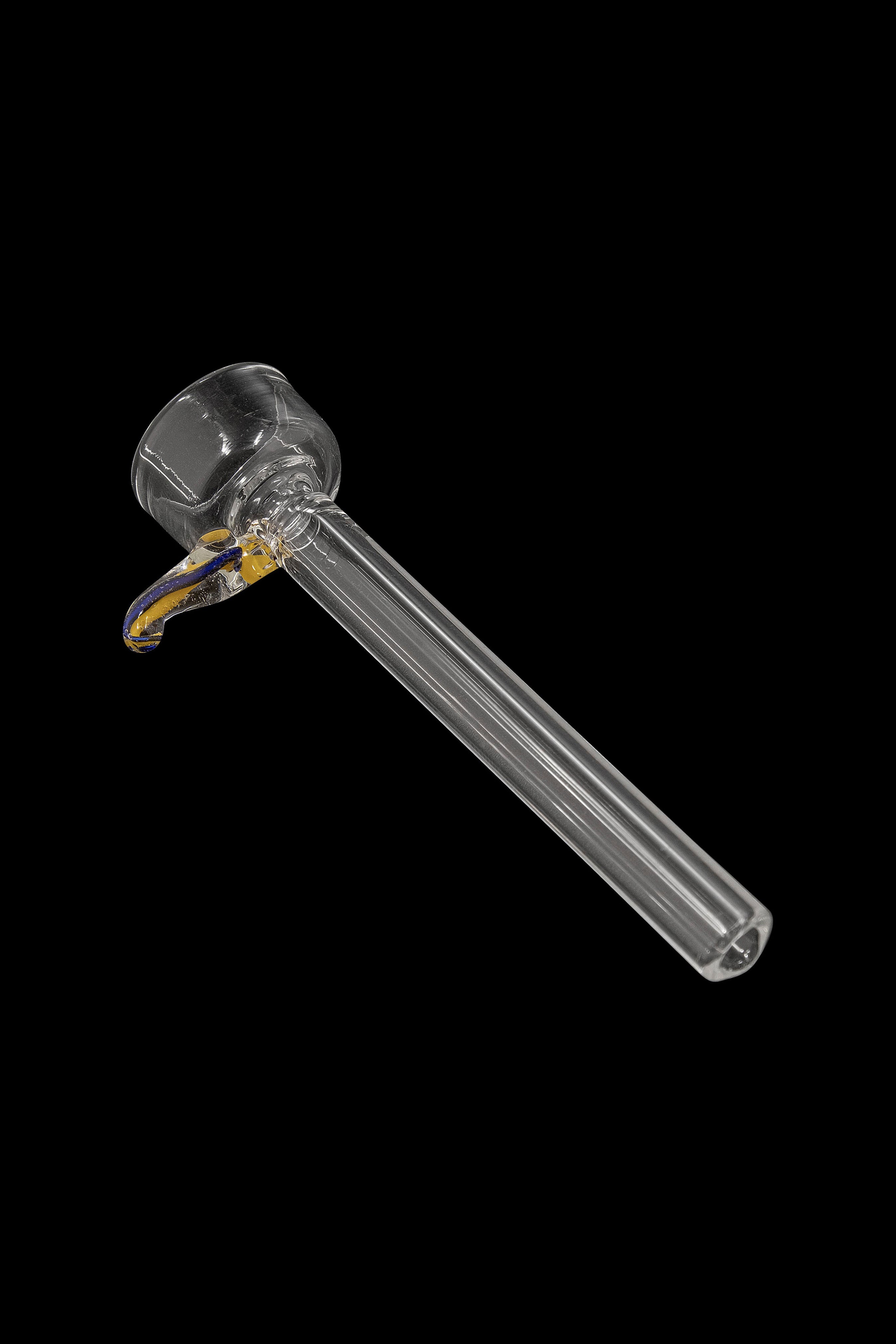 LA Pipes 9mm Clear Slide Bowl with Color Handle for Pull-Stem Bongs