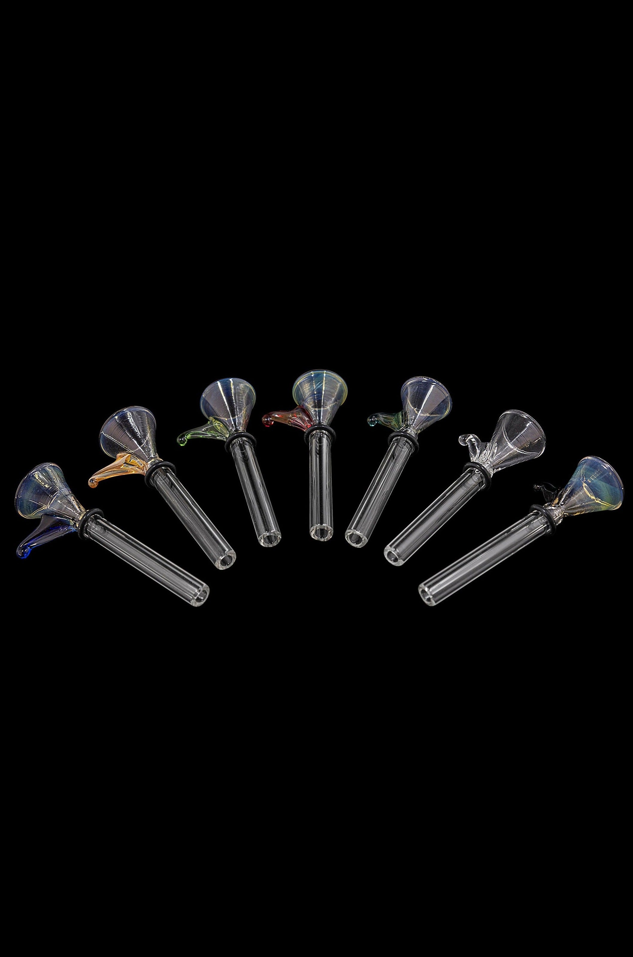 LA Pipes 9mm Funnel Slide Bowl with Handle for Pull-Stem Bongs