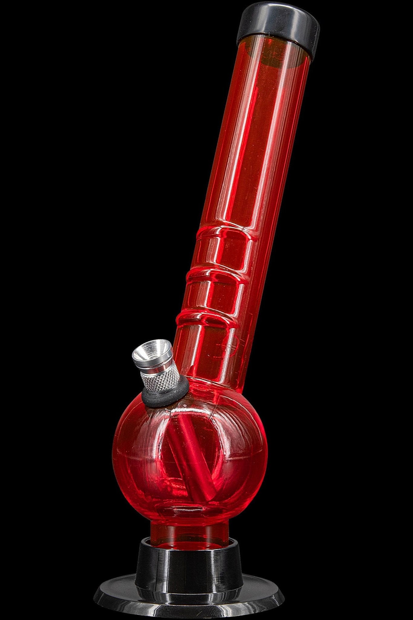 JM Plastics Acrylic Angled Neck Bubble Bong