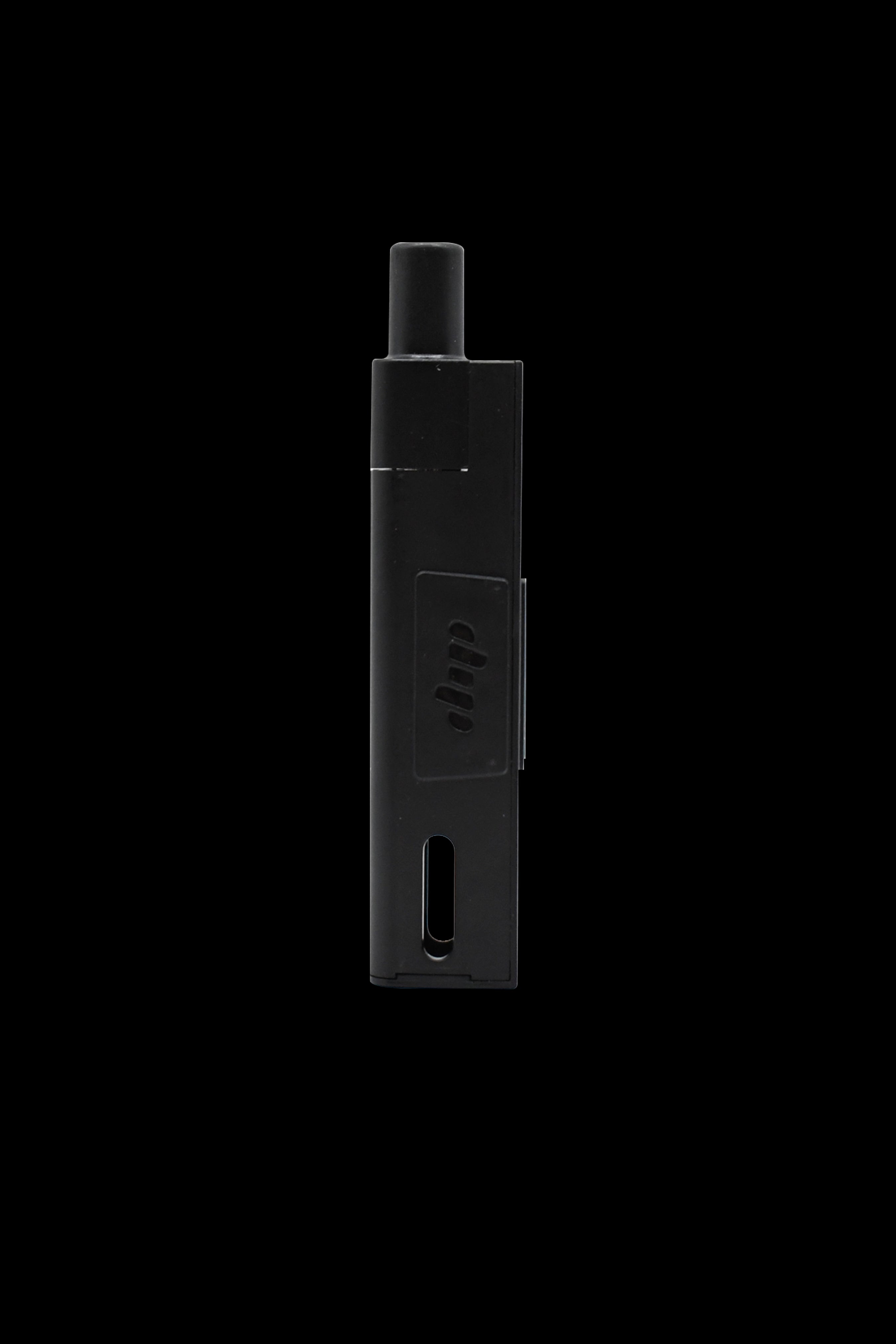 Sleek black cannabis vaporizer pen.