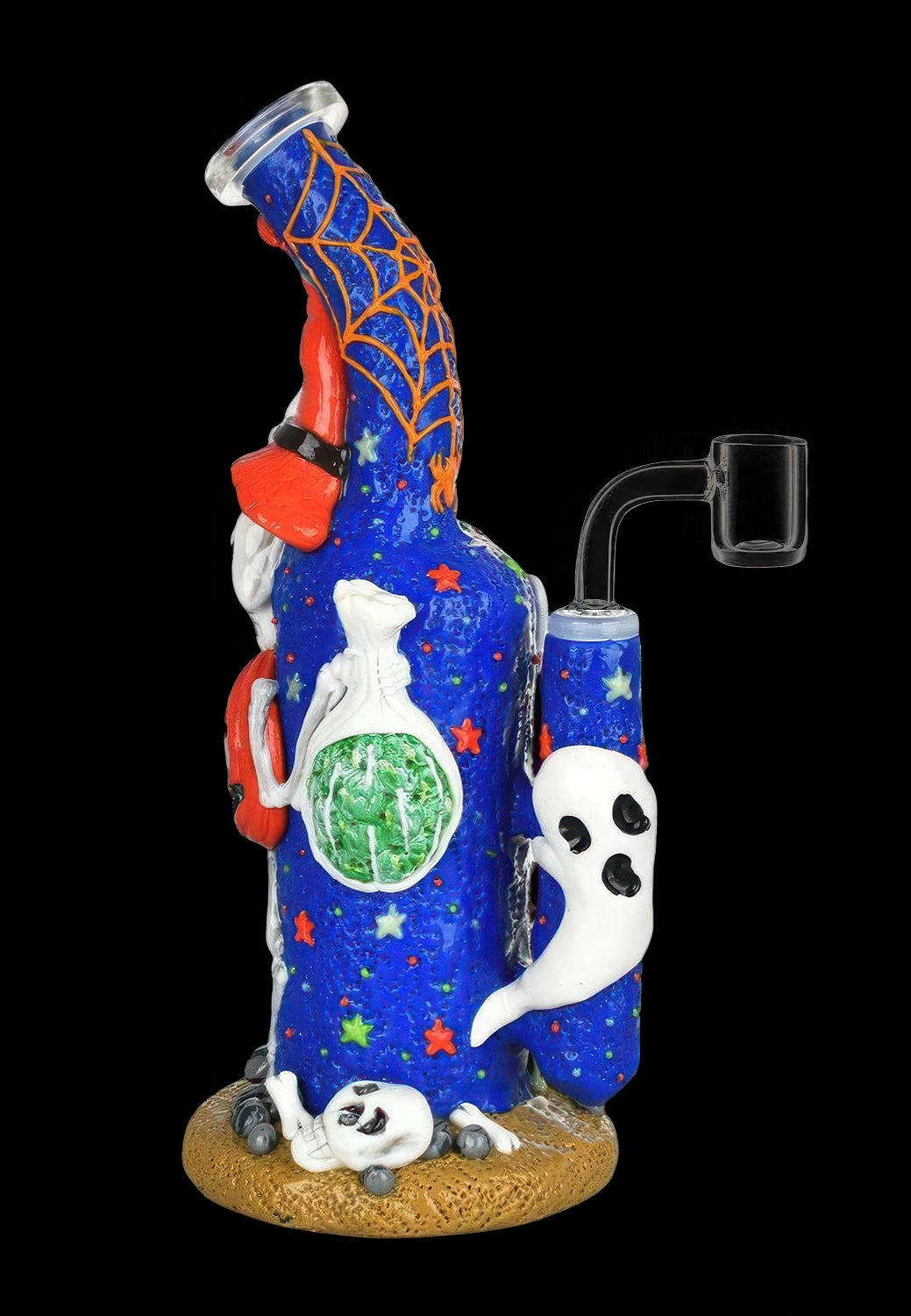 Frightening Fiesta Enamel on Glass Dab Rig