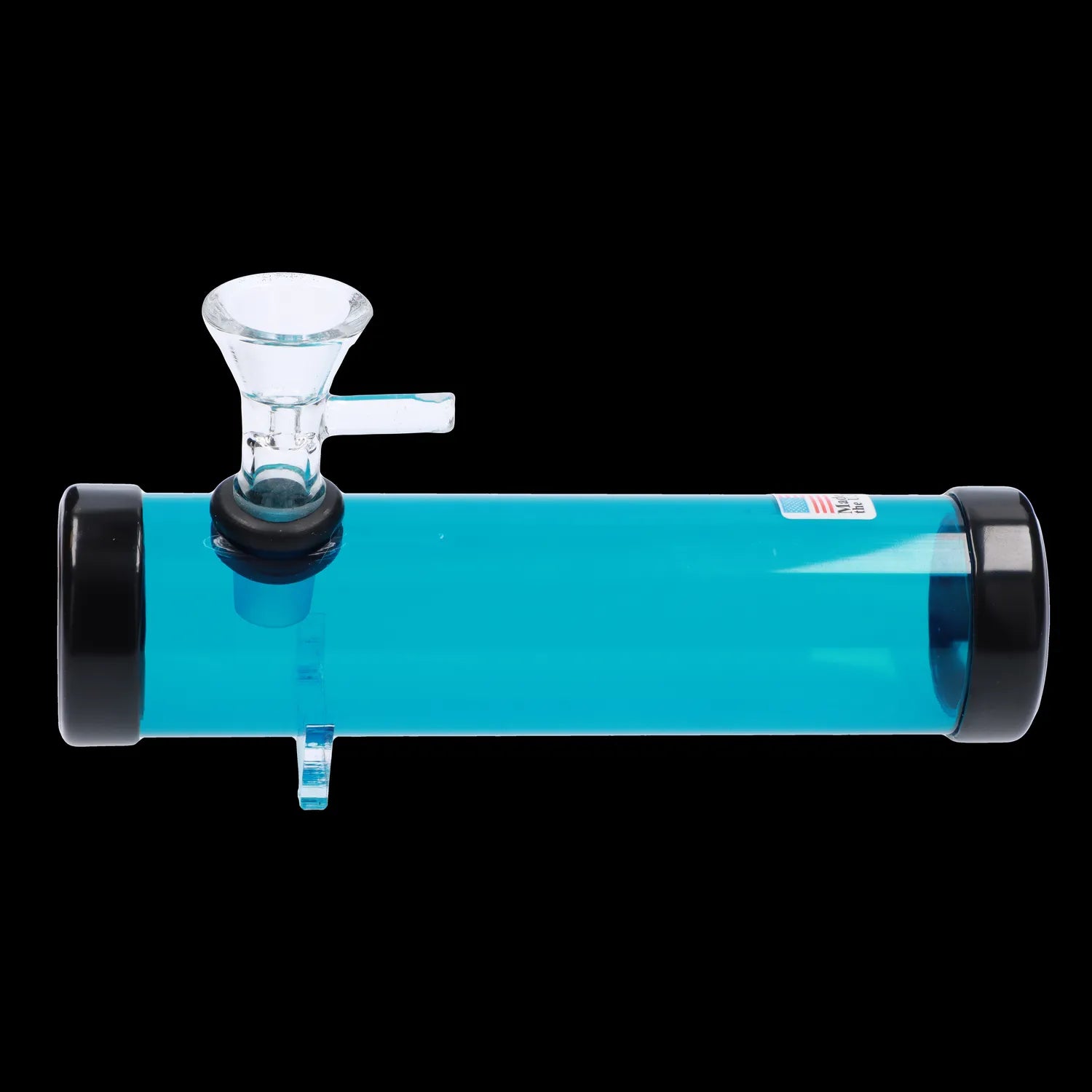 JM Plastics Smokey with Glass Bowl Acrylic Steam Roller