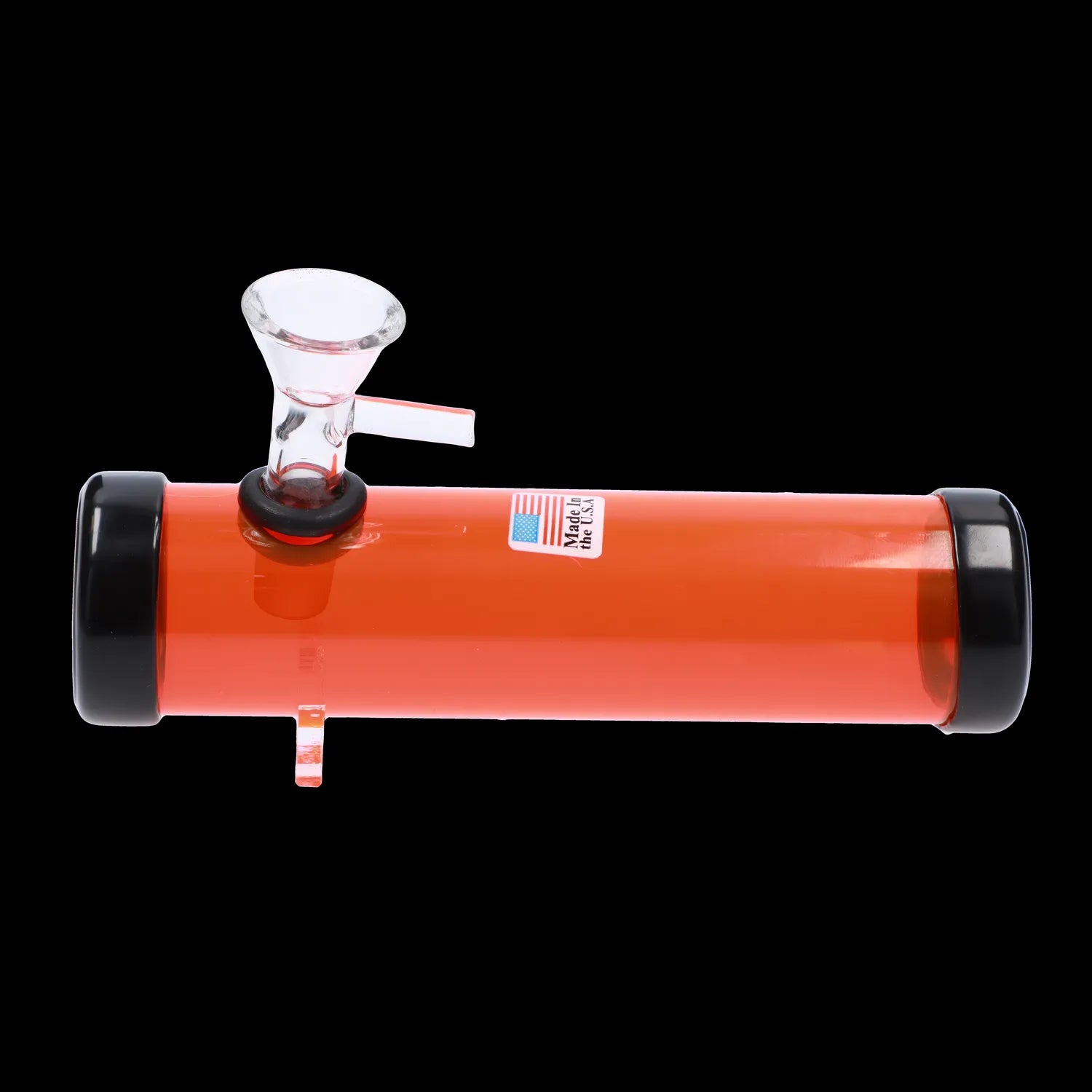 JM Plastics Smokey with Glass Bowl Acrylic Steam Roller