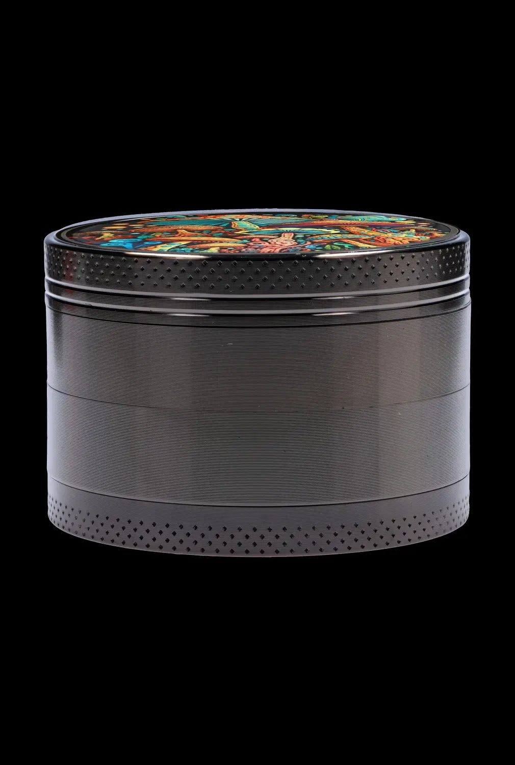 63mm Chrome w/ Glowing Mushroom Grinder