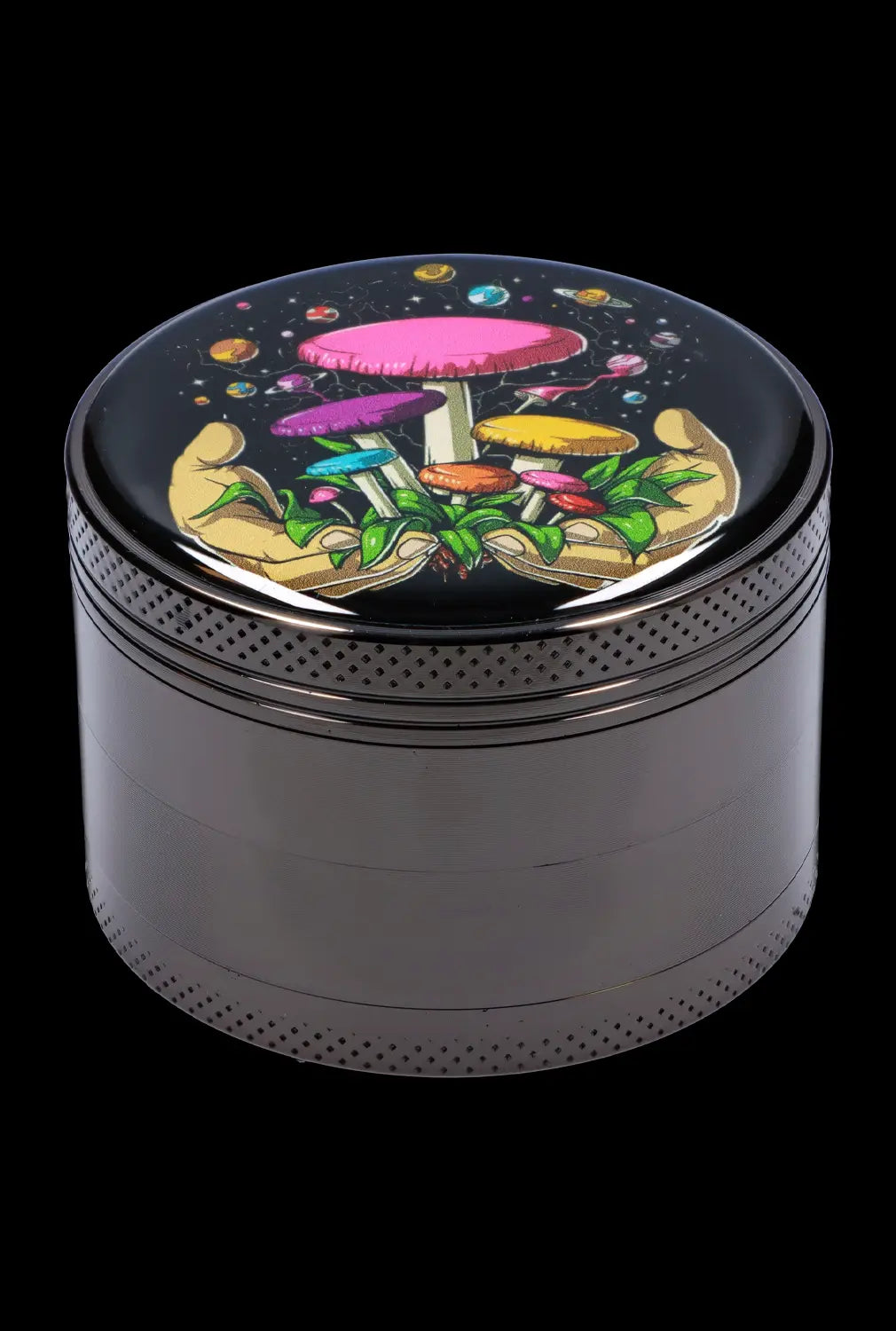 63mm Chrome w/ Space Hands Mushroom Grinder