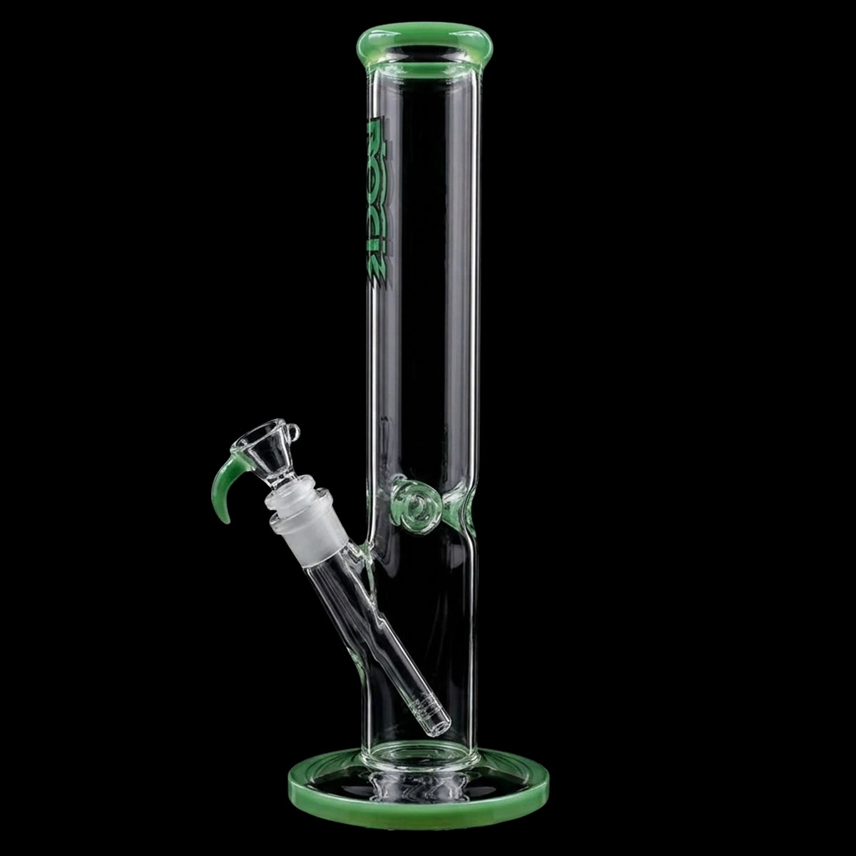 Rock Glass CrystalAxis Straight Tube Bong