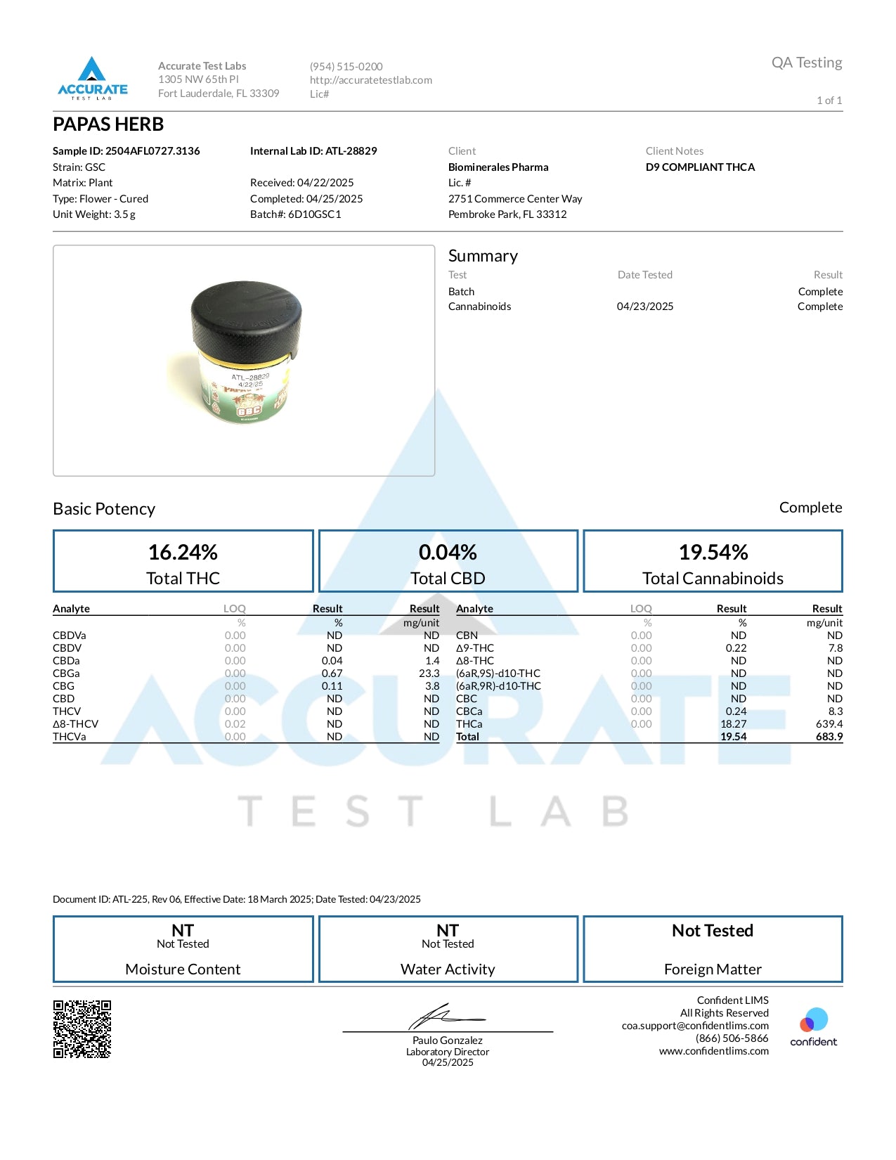 Papa's Herb GSC INDOOR THCa FLOWER