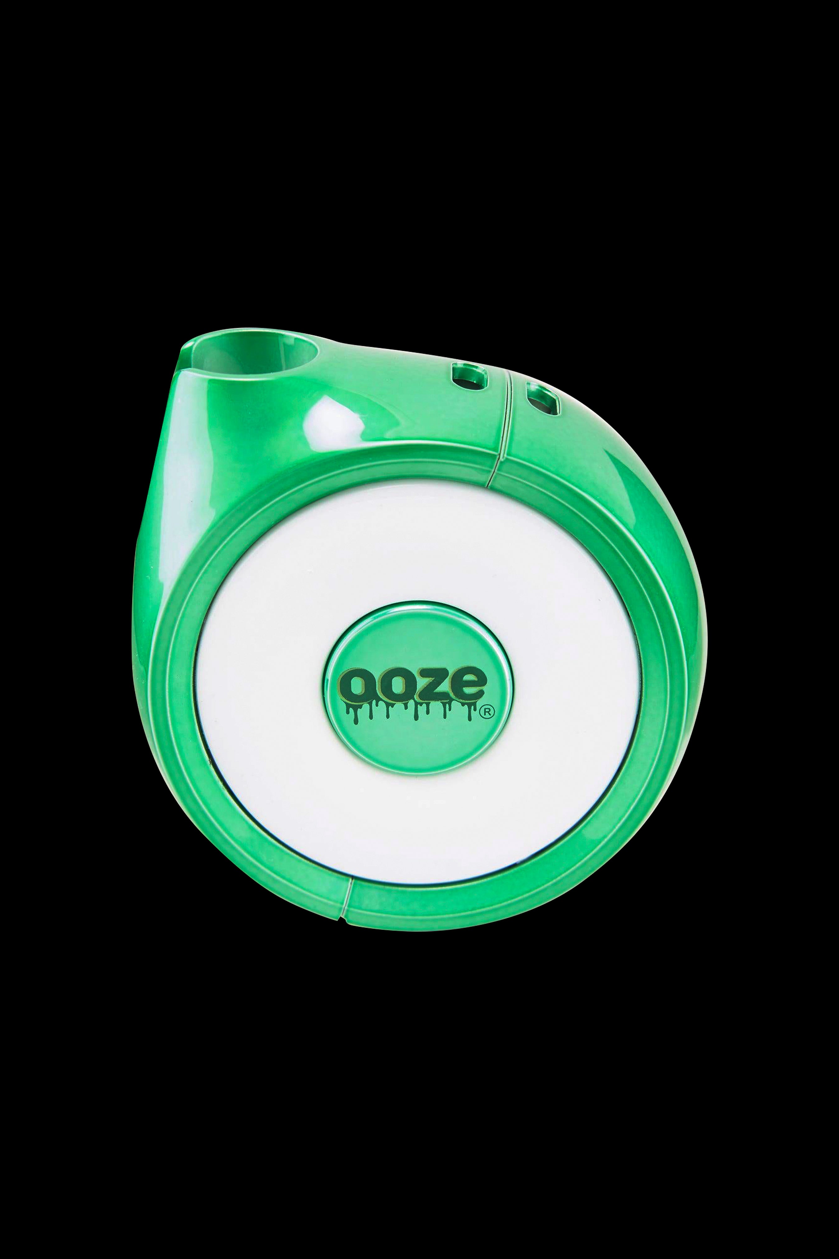 Green Ooze vaping device with logo.