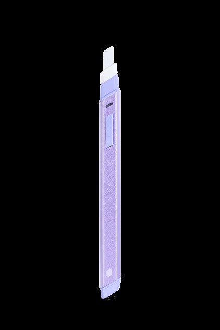 Purple cannabis vape pen.