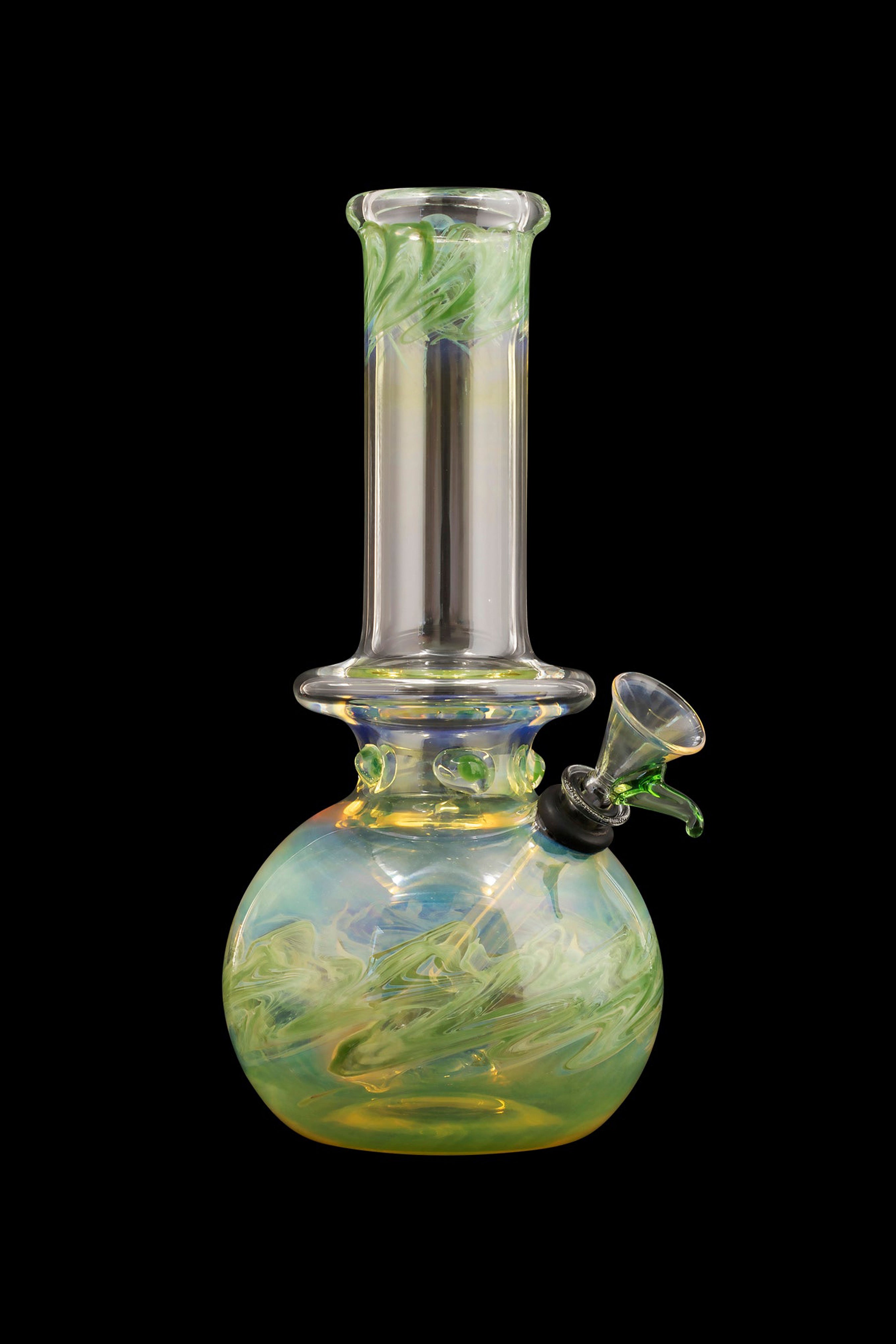 LA Pipes Raked Burnt Orange Fumed Beaker Bong