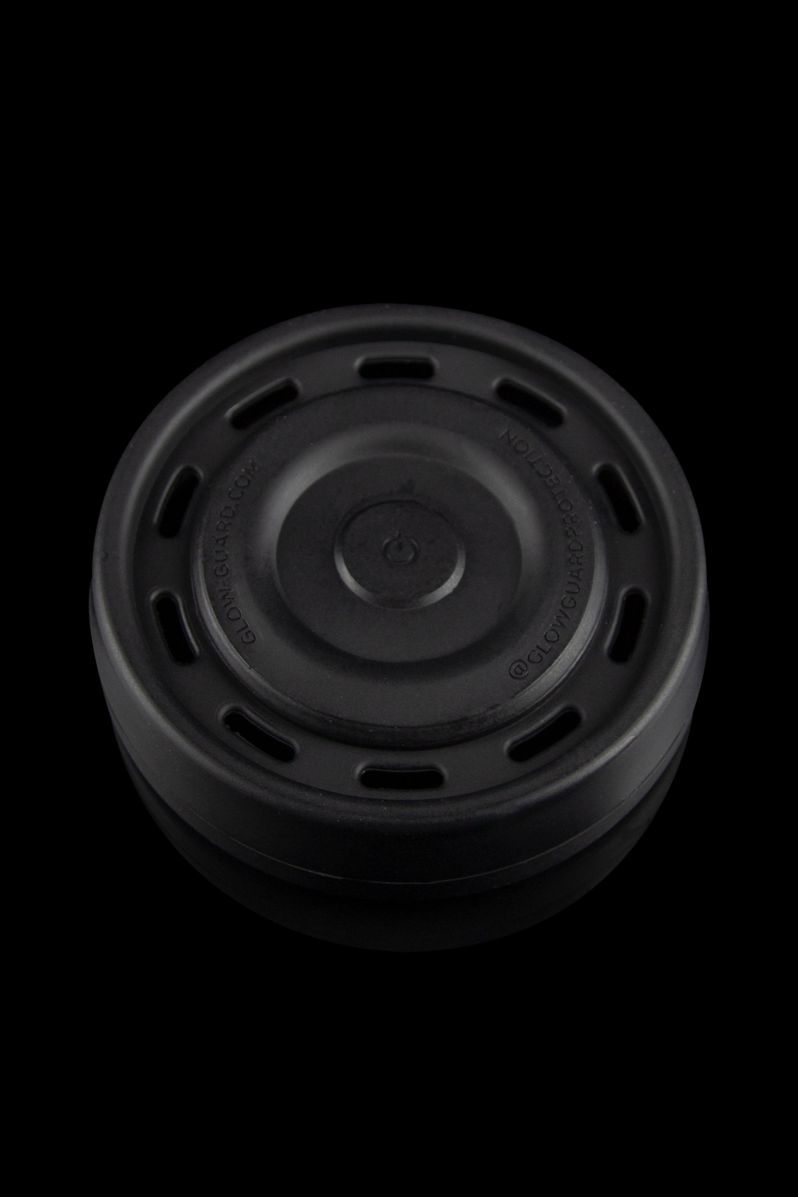 Black silicone container for cannabis concentrates.