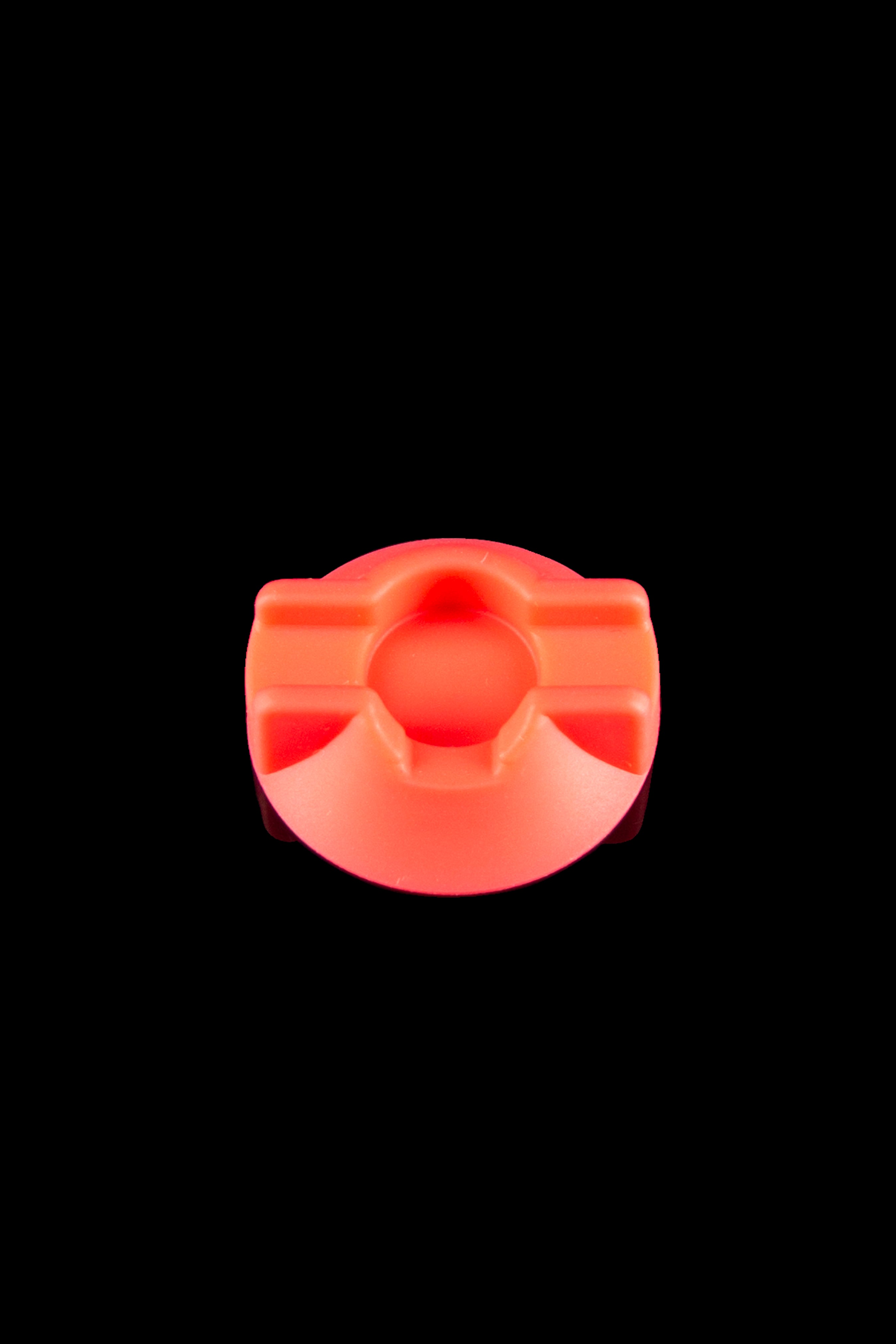 Red silicone cannabis carb cap.