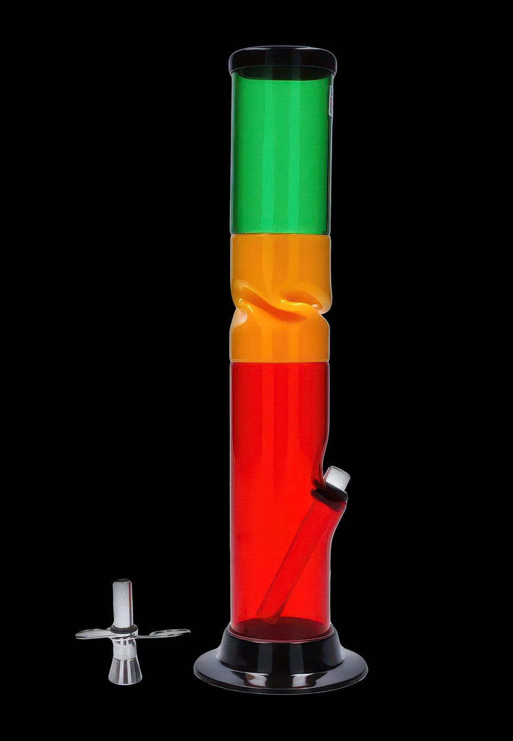 JM Plastics Irie Twist with Pull Slide Acrylic Bong