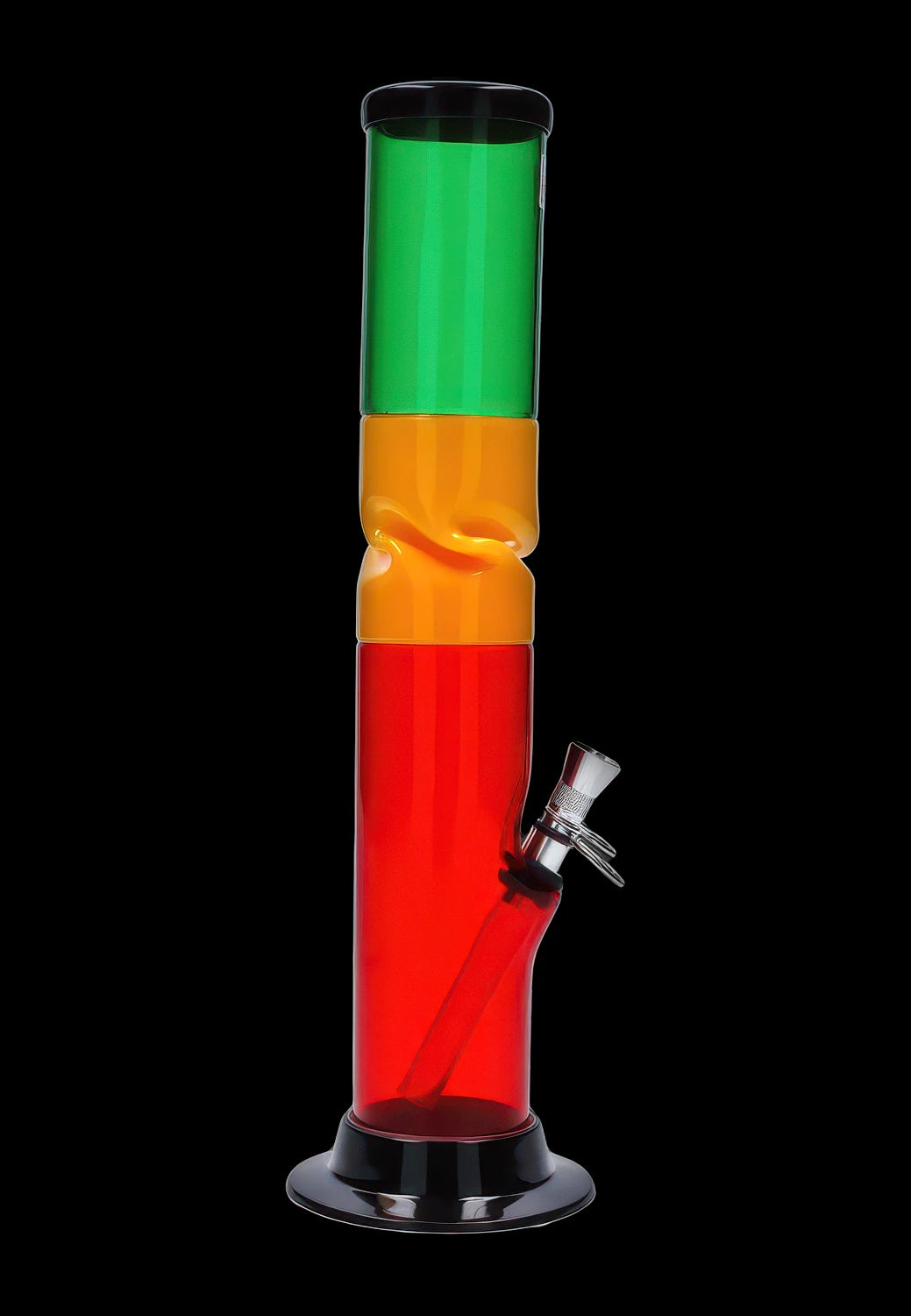 JM Plastics Irie Twist with Pull Slide Acrylic Bong