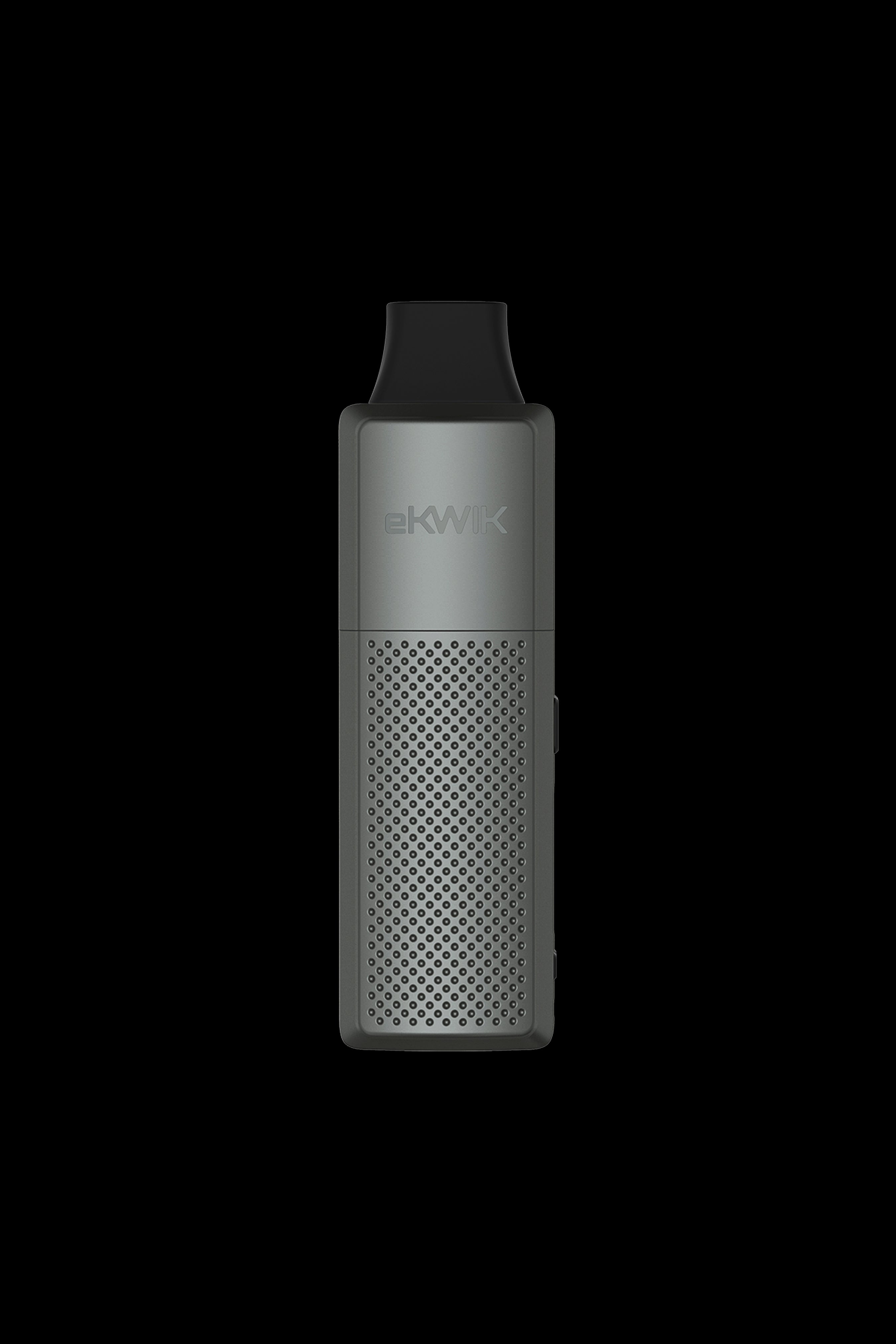 Black Rekwik vaporiser pen with textured grip.